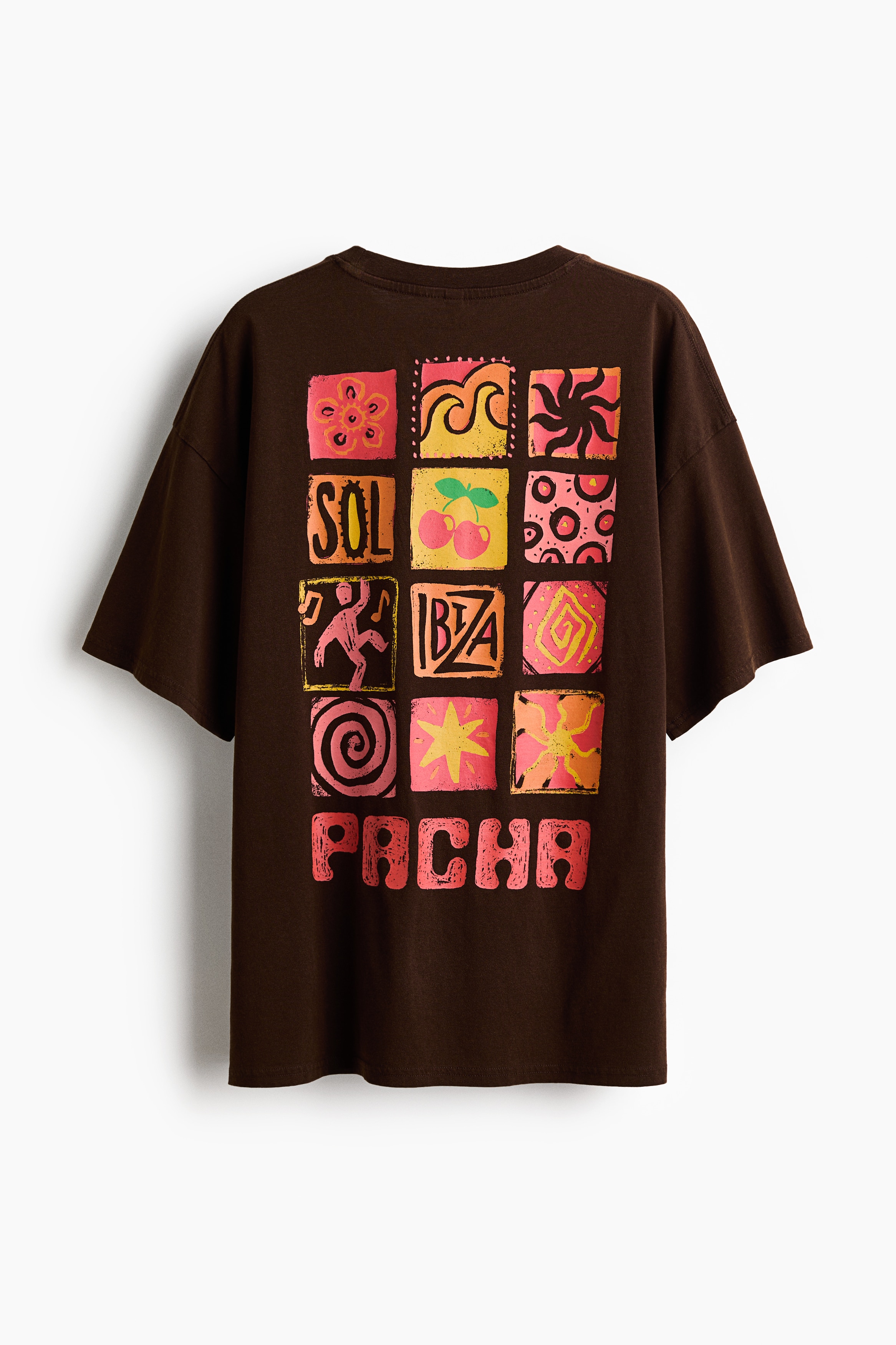 Oversized print-motif T-shirt - Dark brown/Pacha/Cream/Pacha/Orange/Pacha/Green/Woodstock/Black/Pink Floyd/Grey/Capri/Light orange/Grateful Dead/Light steel blue/The Cure/Dark grey/Nirvana/Beige/The Smashing Pumpkins