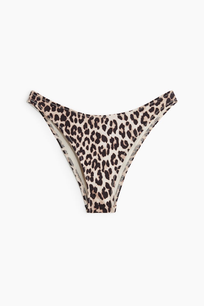 Cheeky Bikini Bottoms - Light beige/leopard print - 1