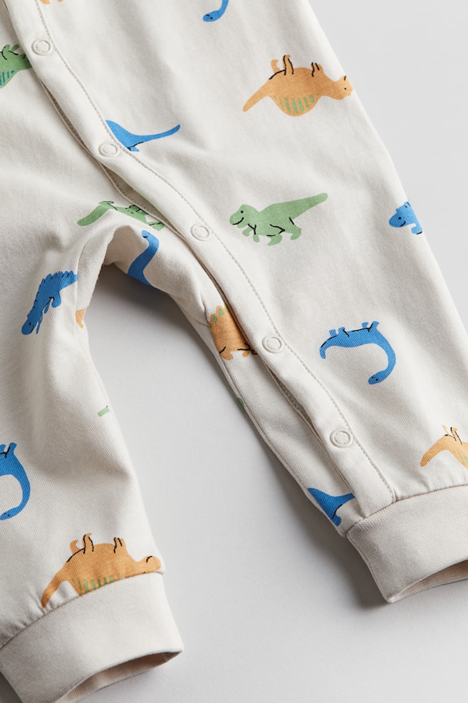 Pyjama à motif - Crème/dinosaures/Rose clair/papillons/Bleu clair/nuages/Blanc/girafes/dc - 2