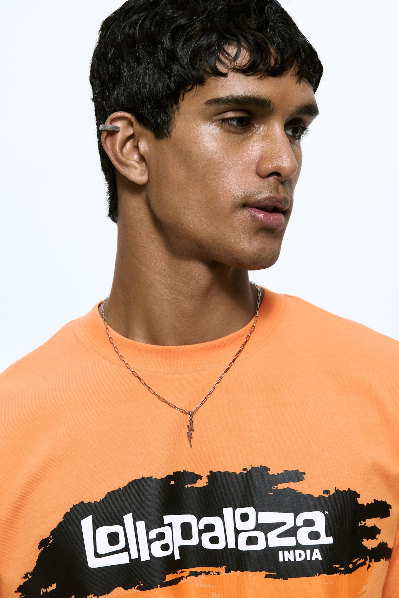 Loose Fit Printed T-shirt - Orange/Lollapalooza India/Black/Lollapalooza India/Purple/Lollapalooza - 5