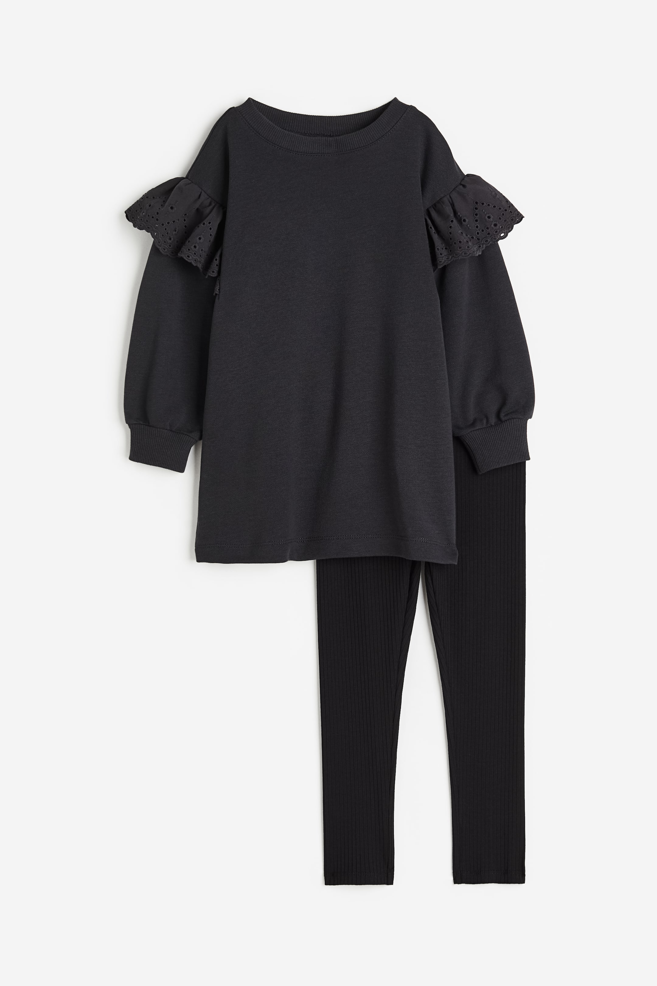 Agrandir l'image: Ensemble 2 pièces imprimé - Gris foncé/noir - ENFANT | H&M BE 1
