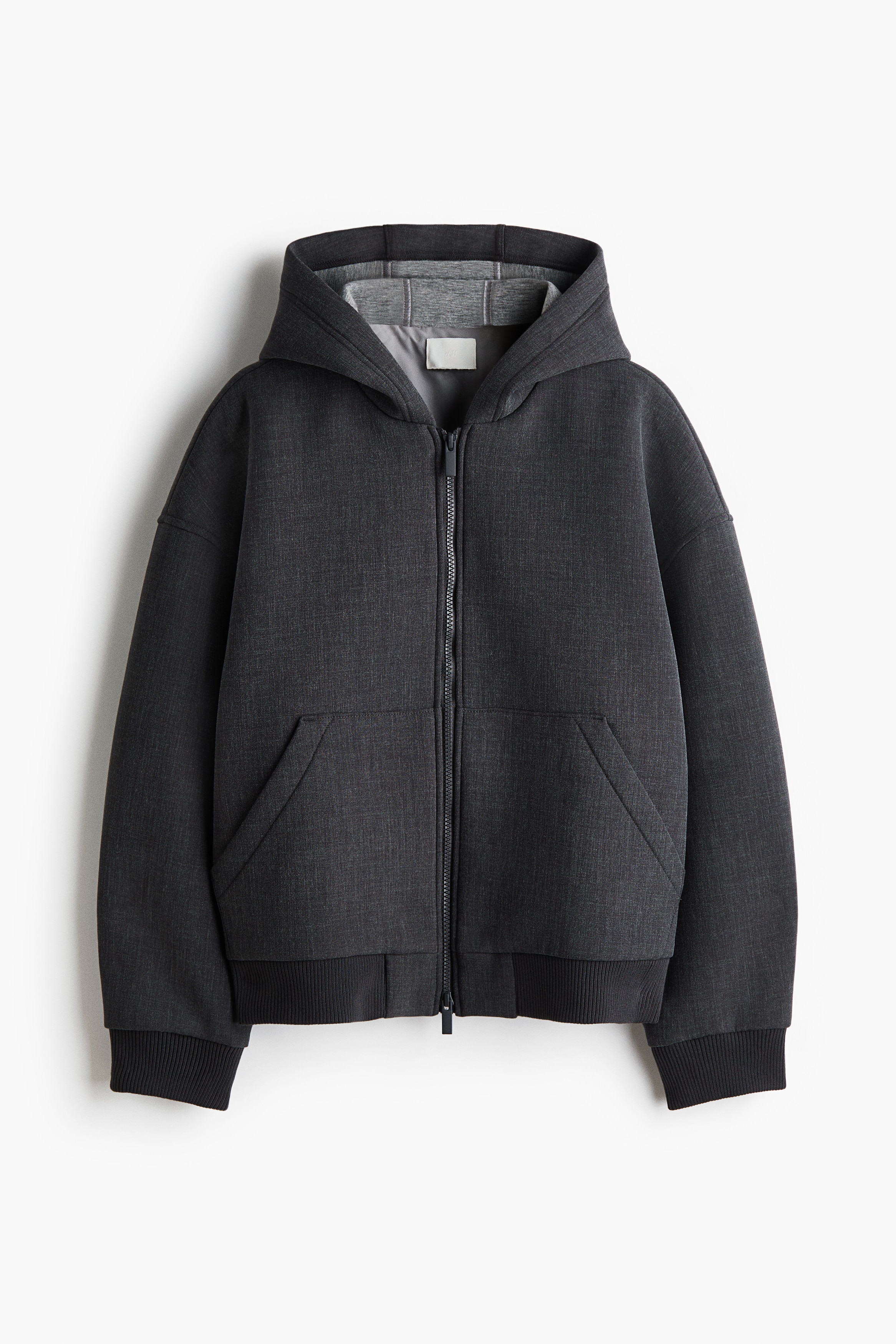 스트럭처드 재킷 - 다크 그레이 멜란지