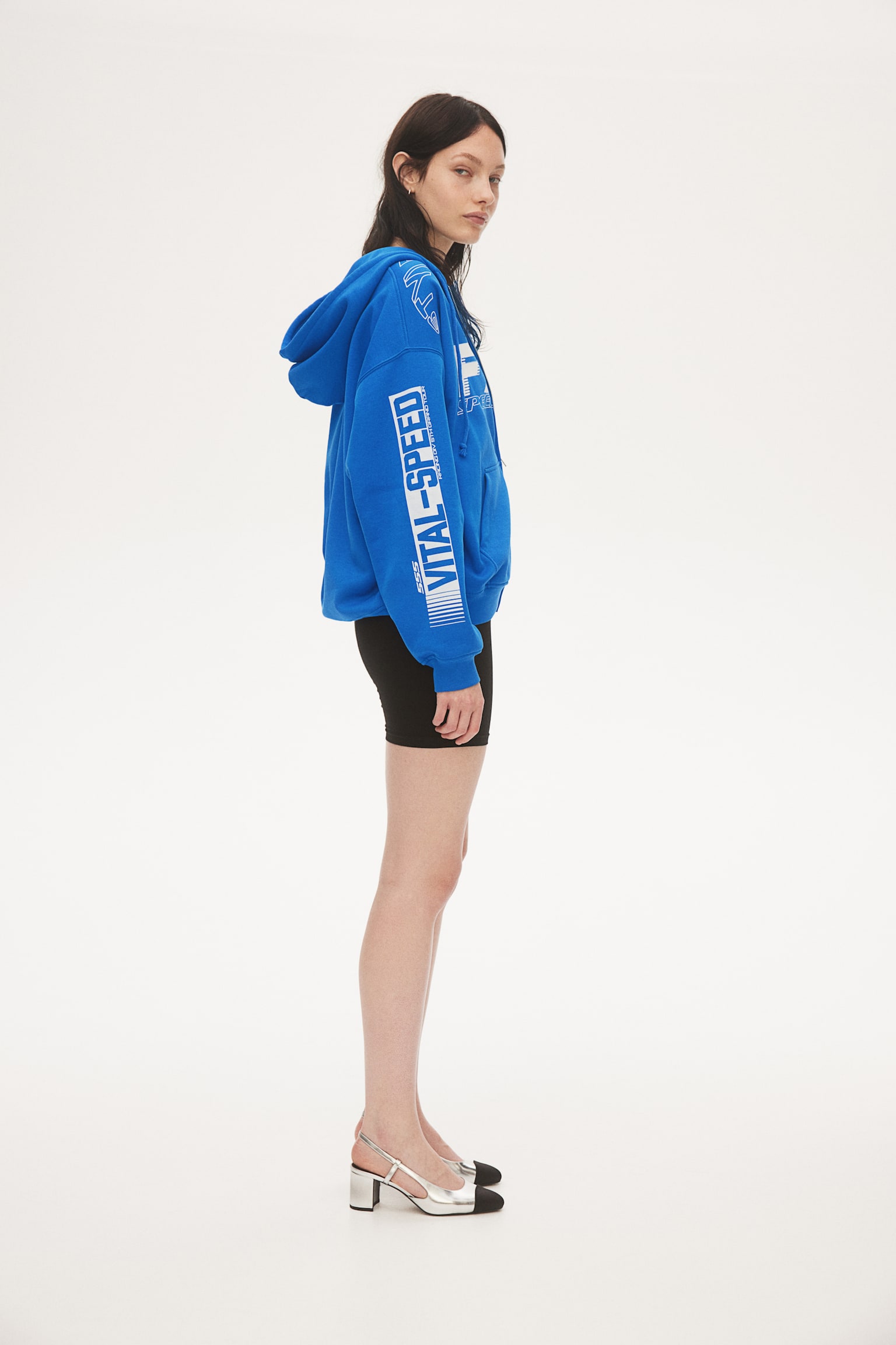 Oversized Zip Up Hoodie - Bright blue/FX5/Light beige/Pure at Heart - 6