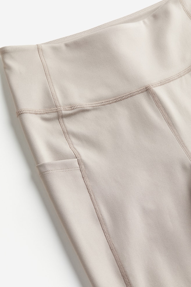 DryMove™ Pocket-detail sports tights - Light beige/Black/Lavender blue/Dark khaki green/dc/dc - 3