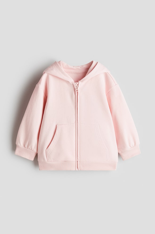 Hooded Jacket - Light pink/Khaki green/Dark gray - 1