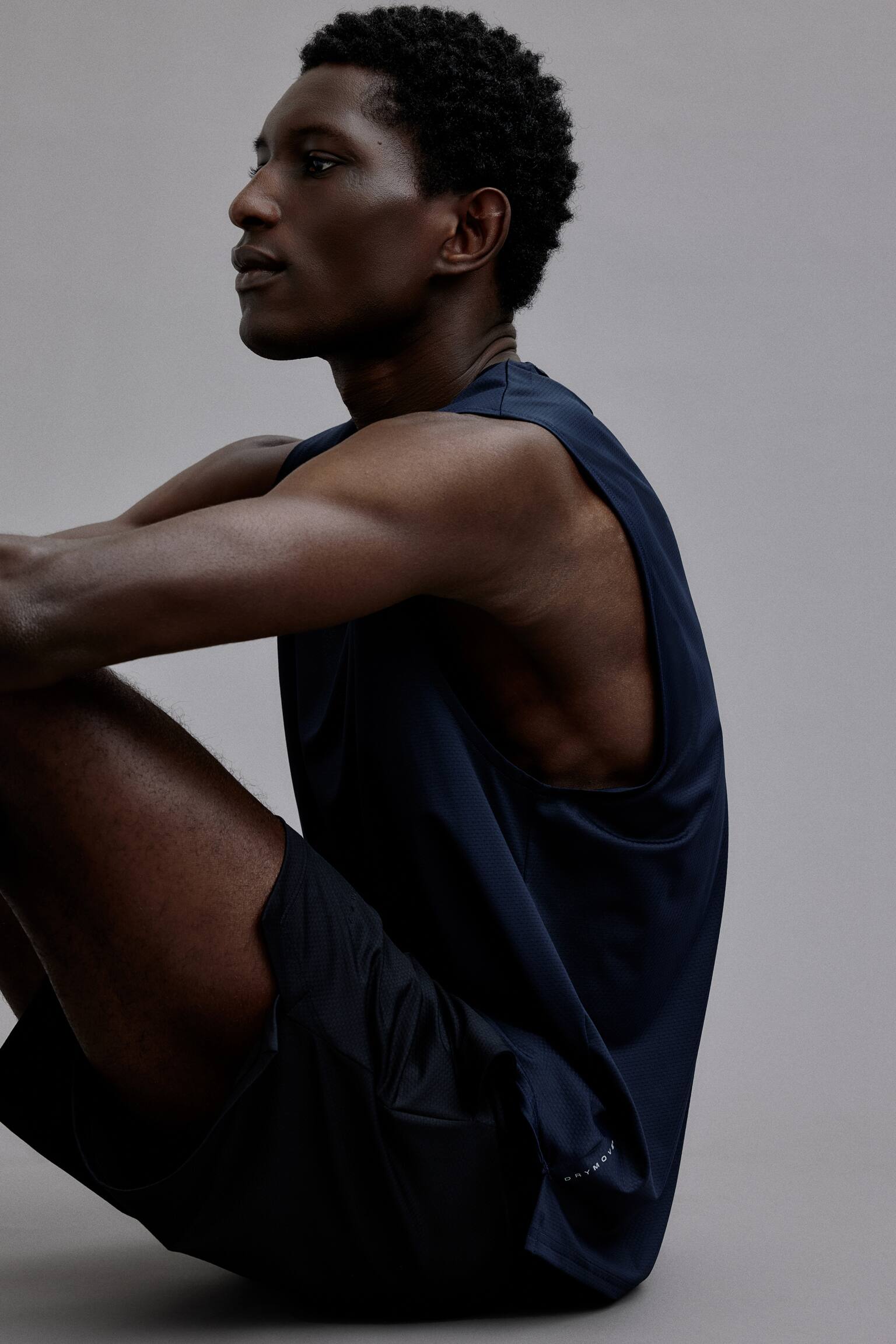 Regular Fit Sports vest top with DryMove™-Dark blue - 1