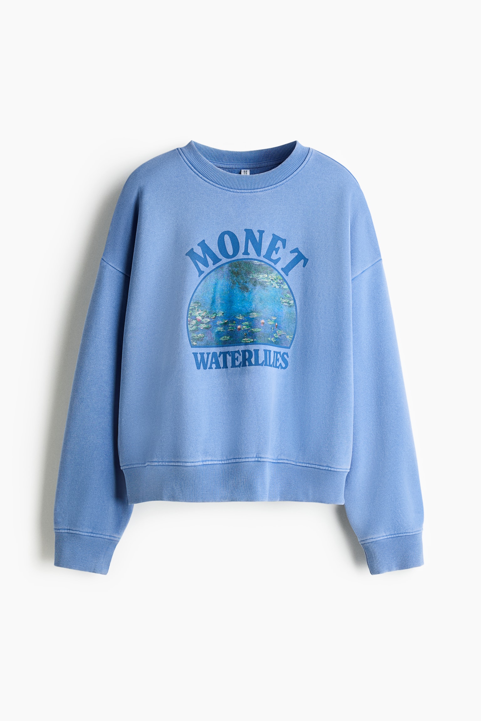 Женская толстовка H&M Oversized with Printed Motif, цвет: Синий — фото 1