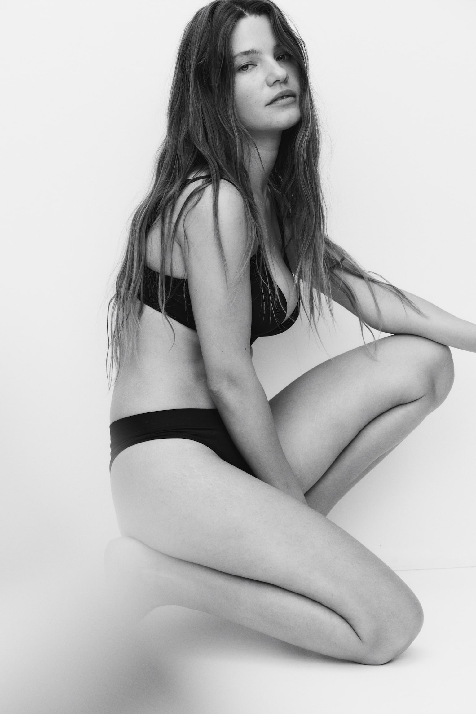 Non-wired microfibre push-up bra - Black/Old rose - 6