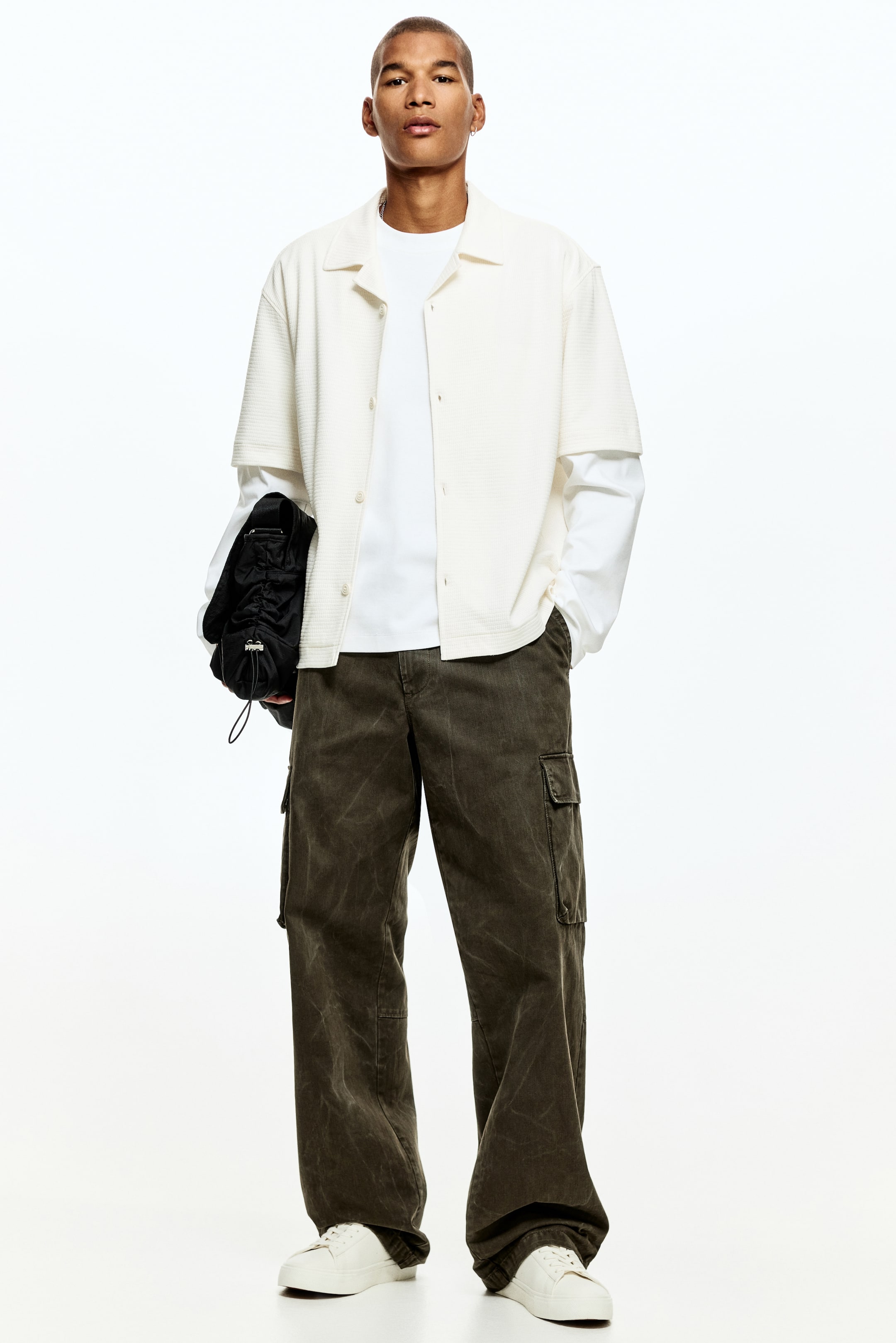 View larger image: Loose-Fit Shirt - White - Men | H&M US 1