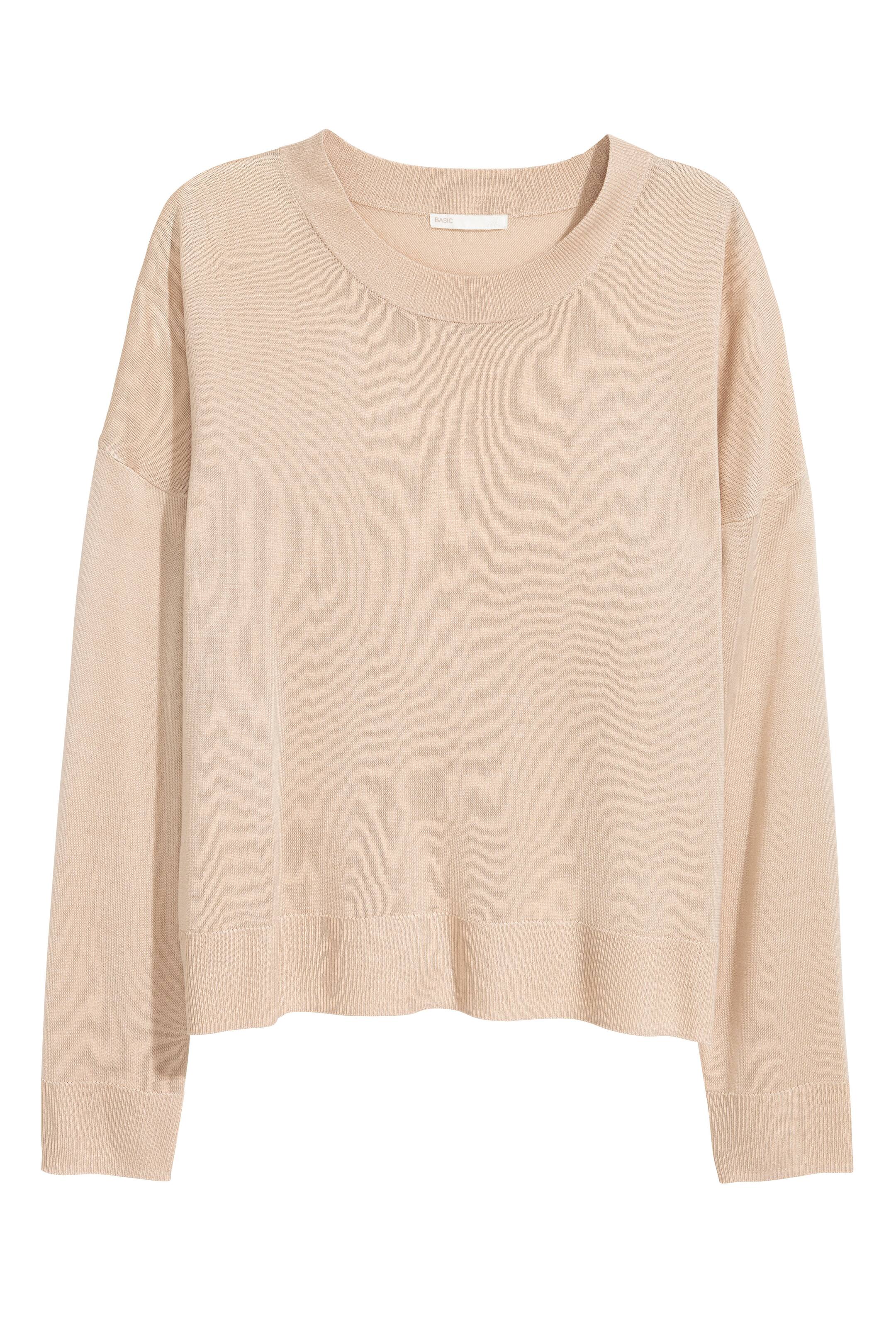 View larger image: Fine-knit jumper - Light beige - Ladies | H&M GB 1
