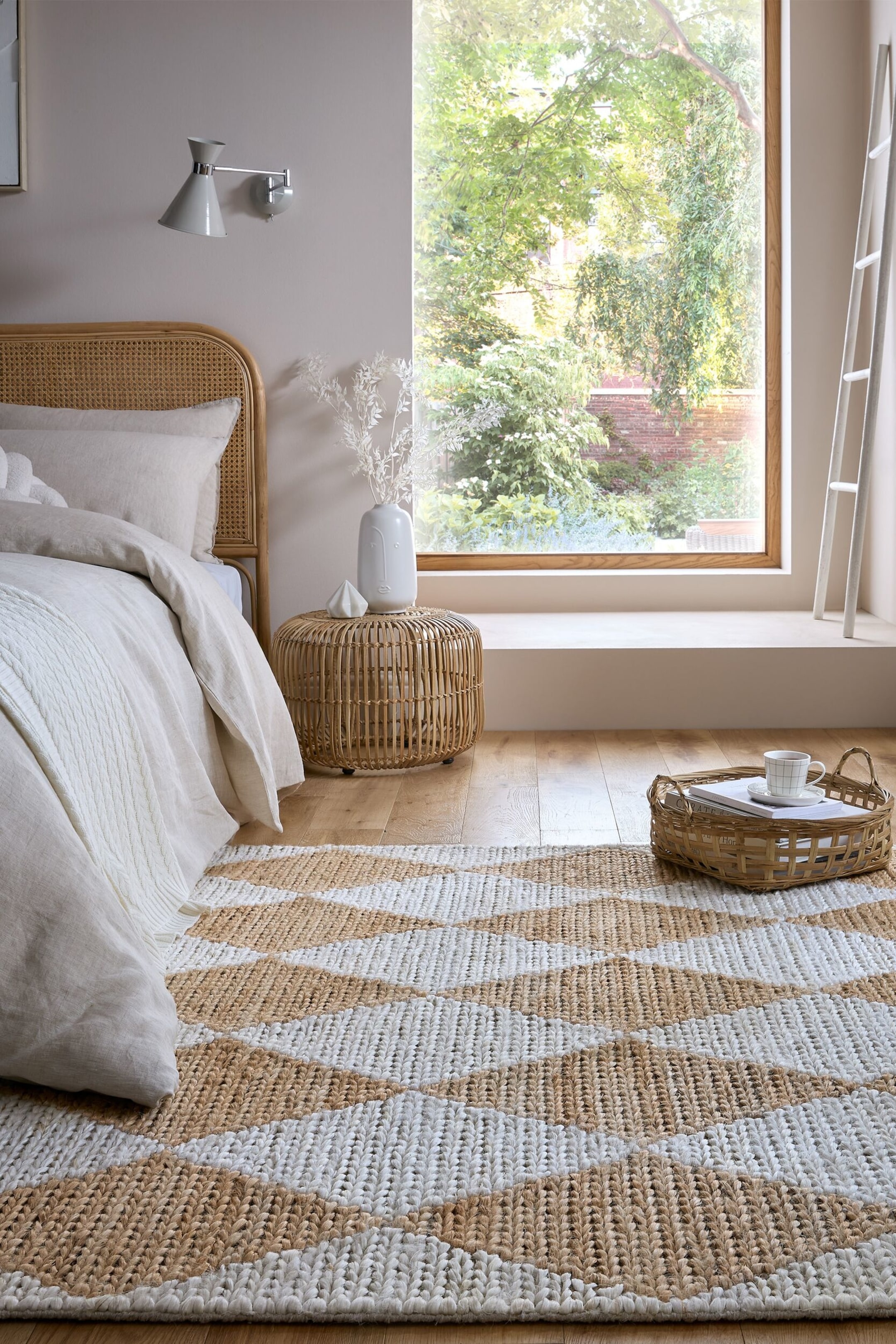 Visualizza immagine più grande: Tappeto Effie Diamond In Iuta A Grana Grossa - Beige Chiaro - Flair Rugs - HOME | H&M IT 1