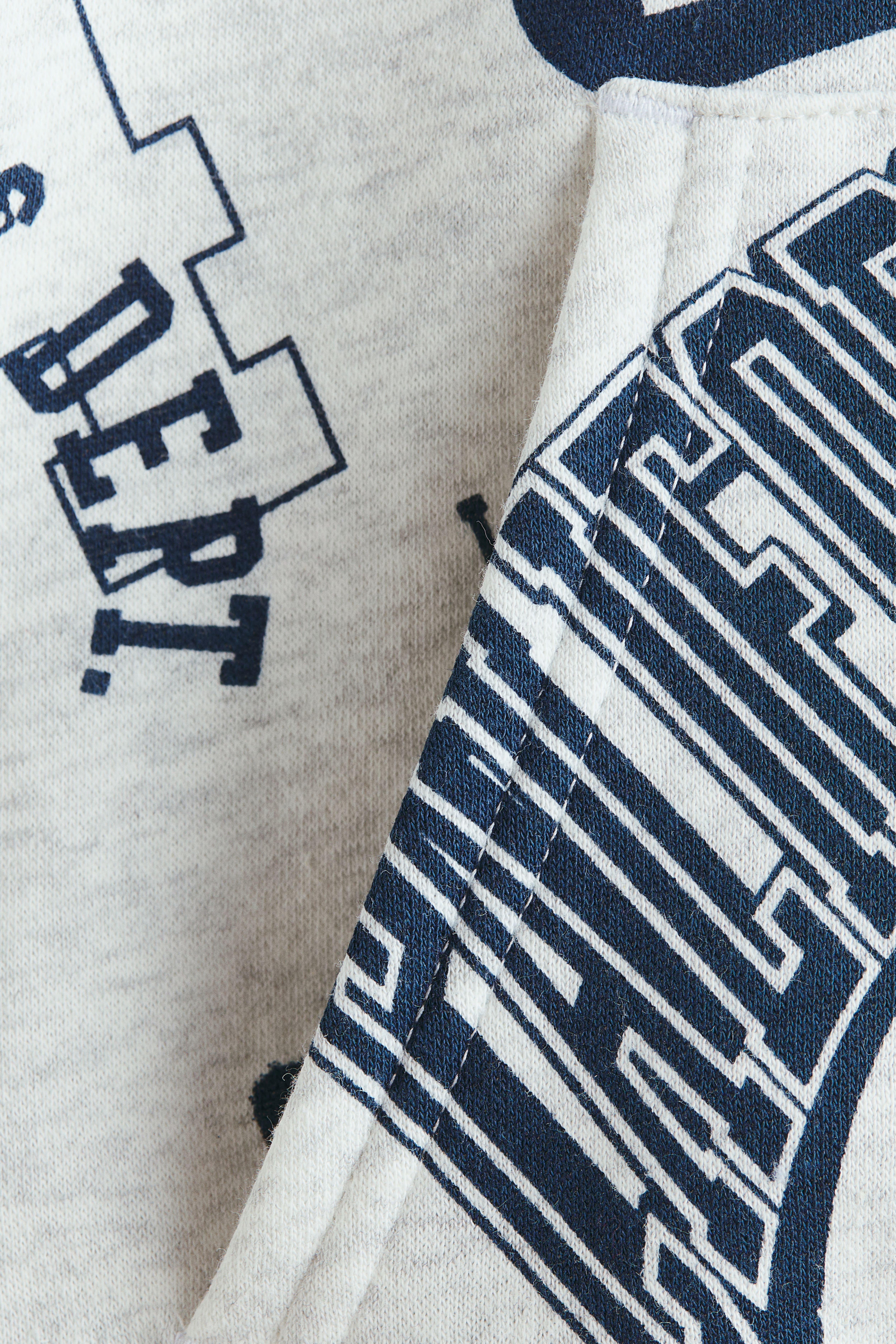 Printed Brushed-Inside Hoodie