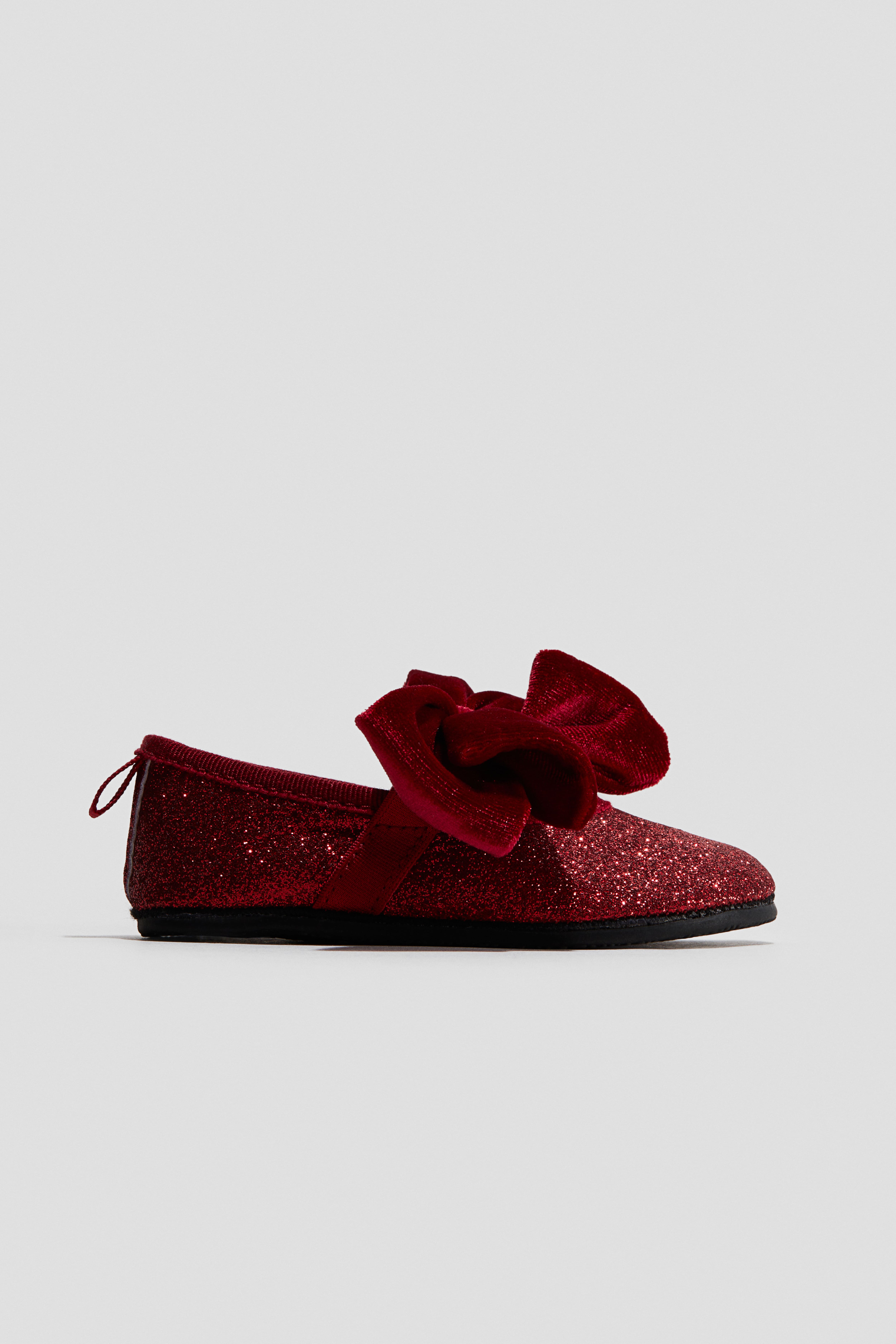 Bow-Detail Ballet Shoes