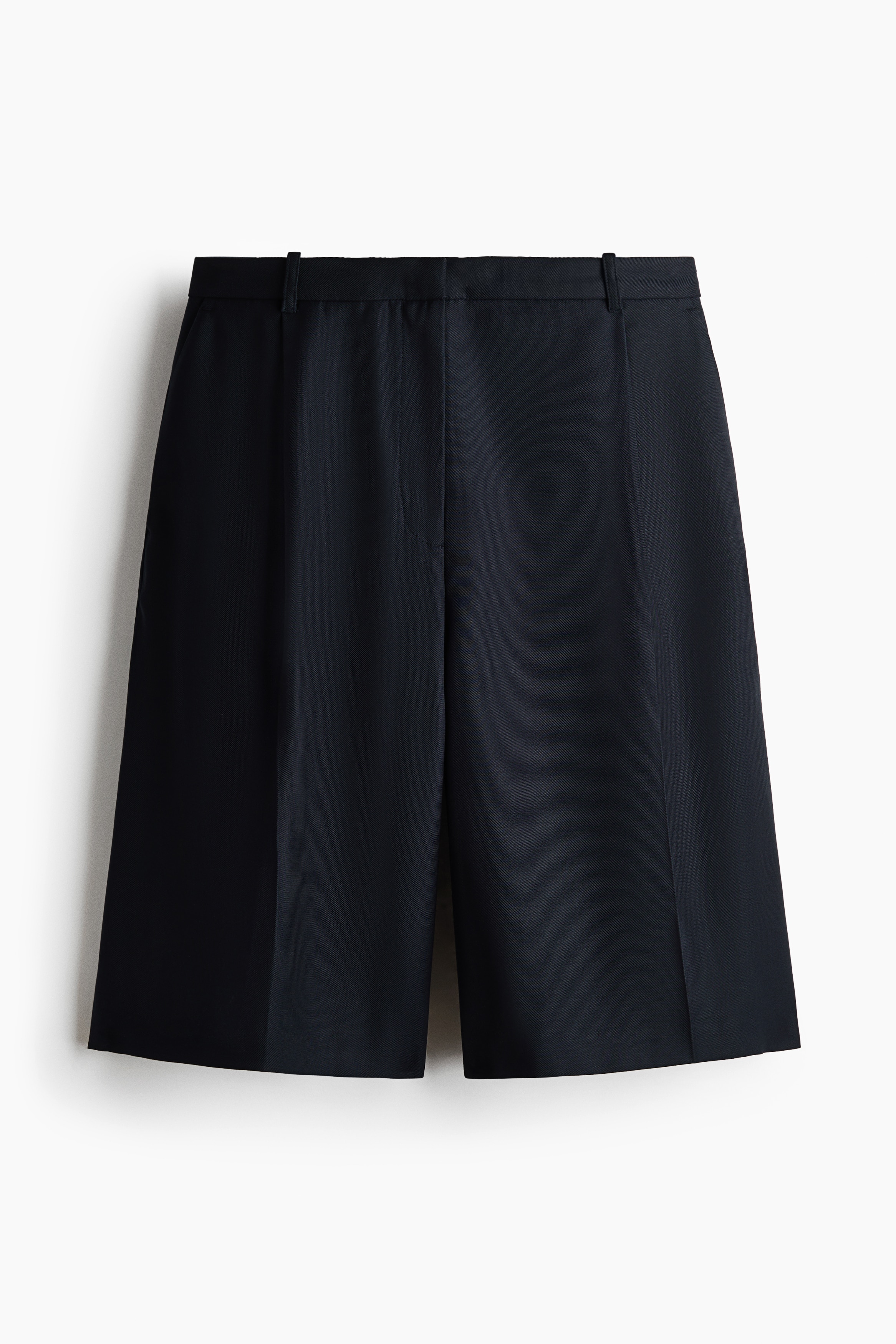 Dressy Bermuda Shorts - Navy blue/Dark beige