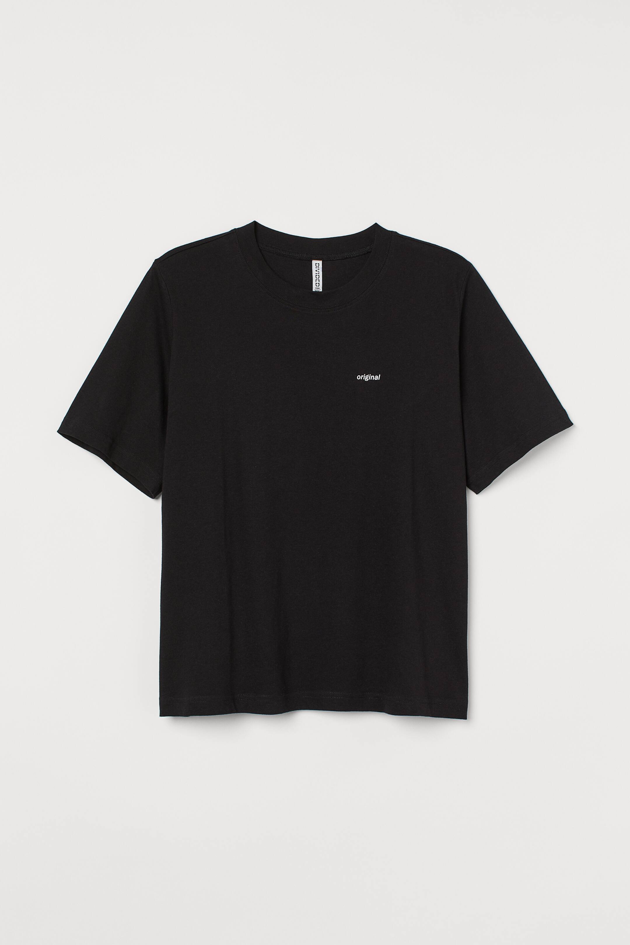View larger image: H&M+ Cotton jersey T-shirt - Black/Original - Ladies | H&M 1