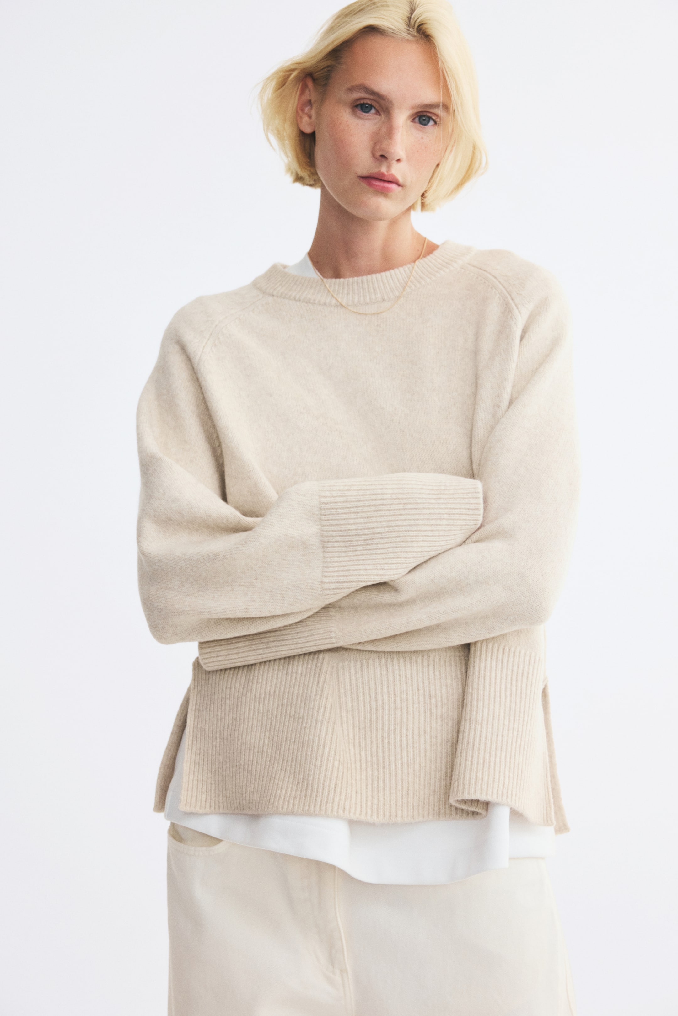 Raglan-Sleeved Sweater