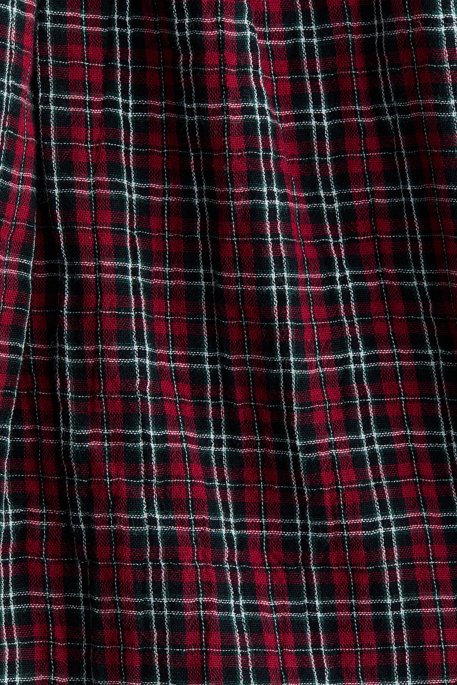 Детское платье H&M Cotton, цвет: Тёмный красный / Клетчатый — фото 4