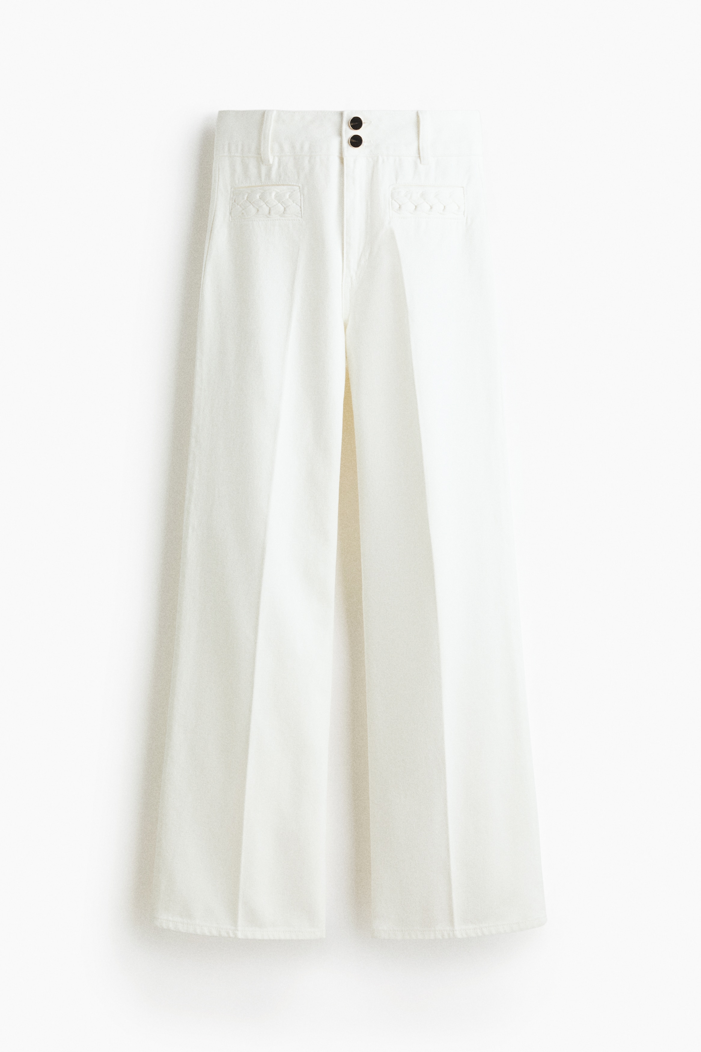 Wide High Jeans - Valkoinen/Deniminsininen/Tumma deniminsininen