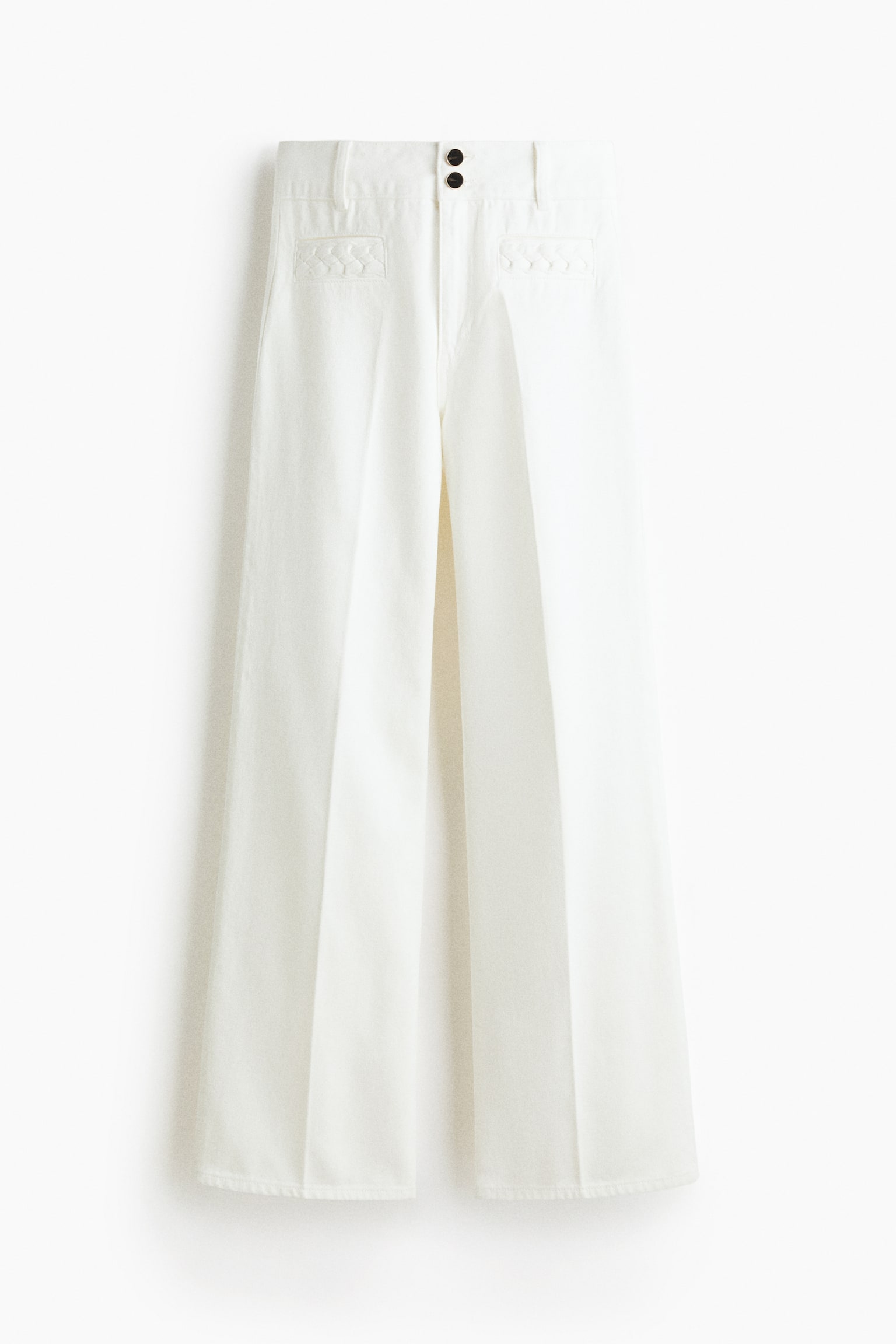 Wide High Jeans - ホワイト/デニムブルー/ダークデニムブルー - 2