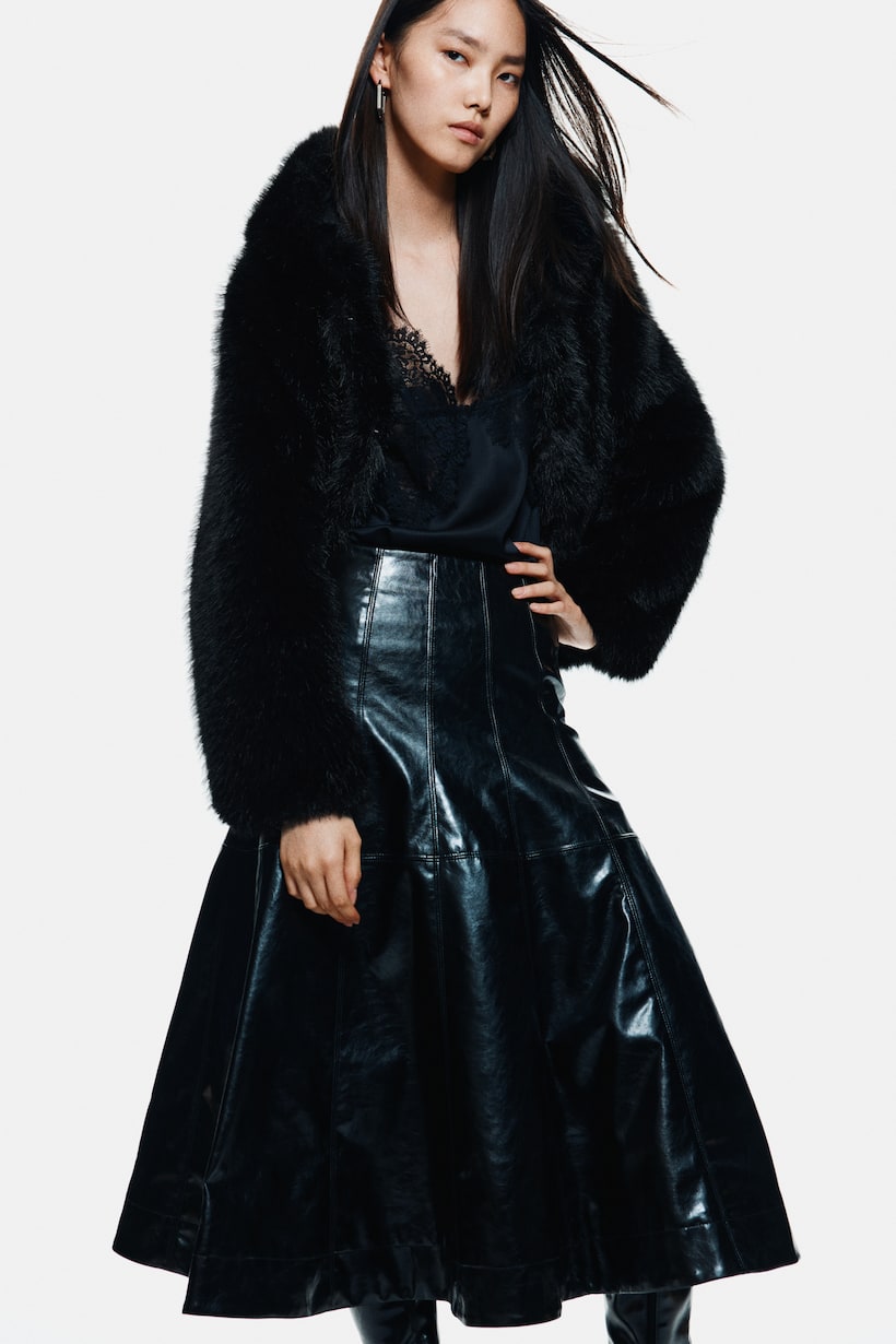 Manteau Maxi Manteau Noir H&m Manteau Maxi En Laine Mélangée