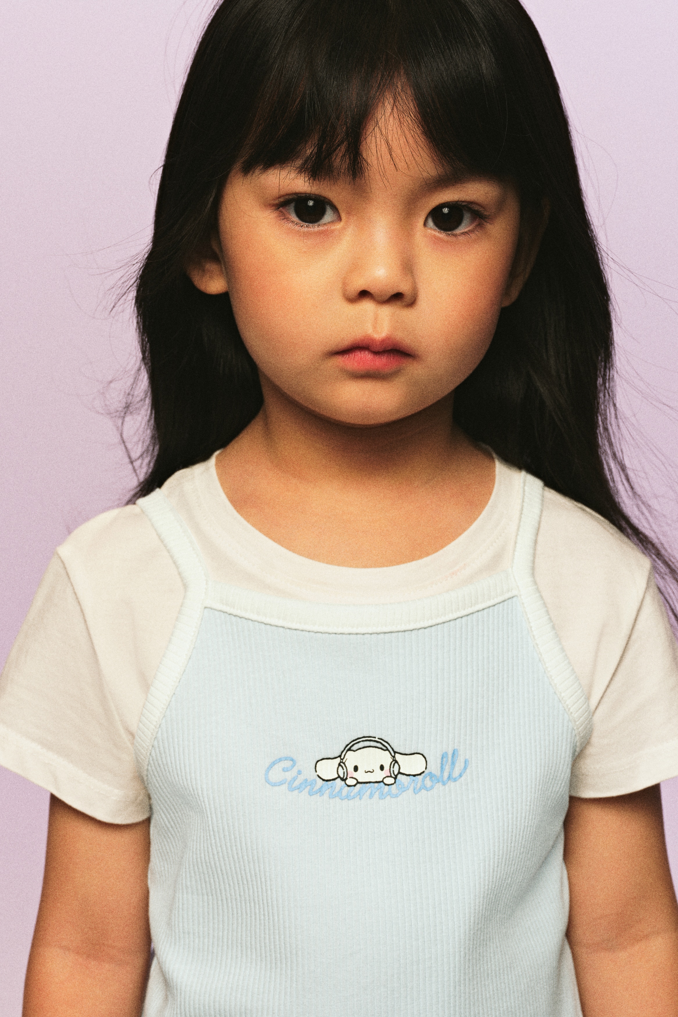 Strappy Top with Printed Motif - Light blue/Cinnamoroll/Dark blue/Cinnamoroll/White/Kuromi