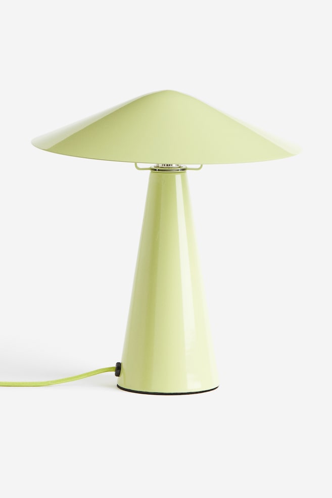 Lampe de table en métal - Vert lime/Argenté/Jaune clair/Grège clair/Noir - 1