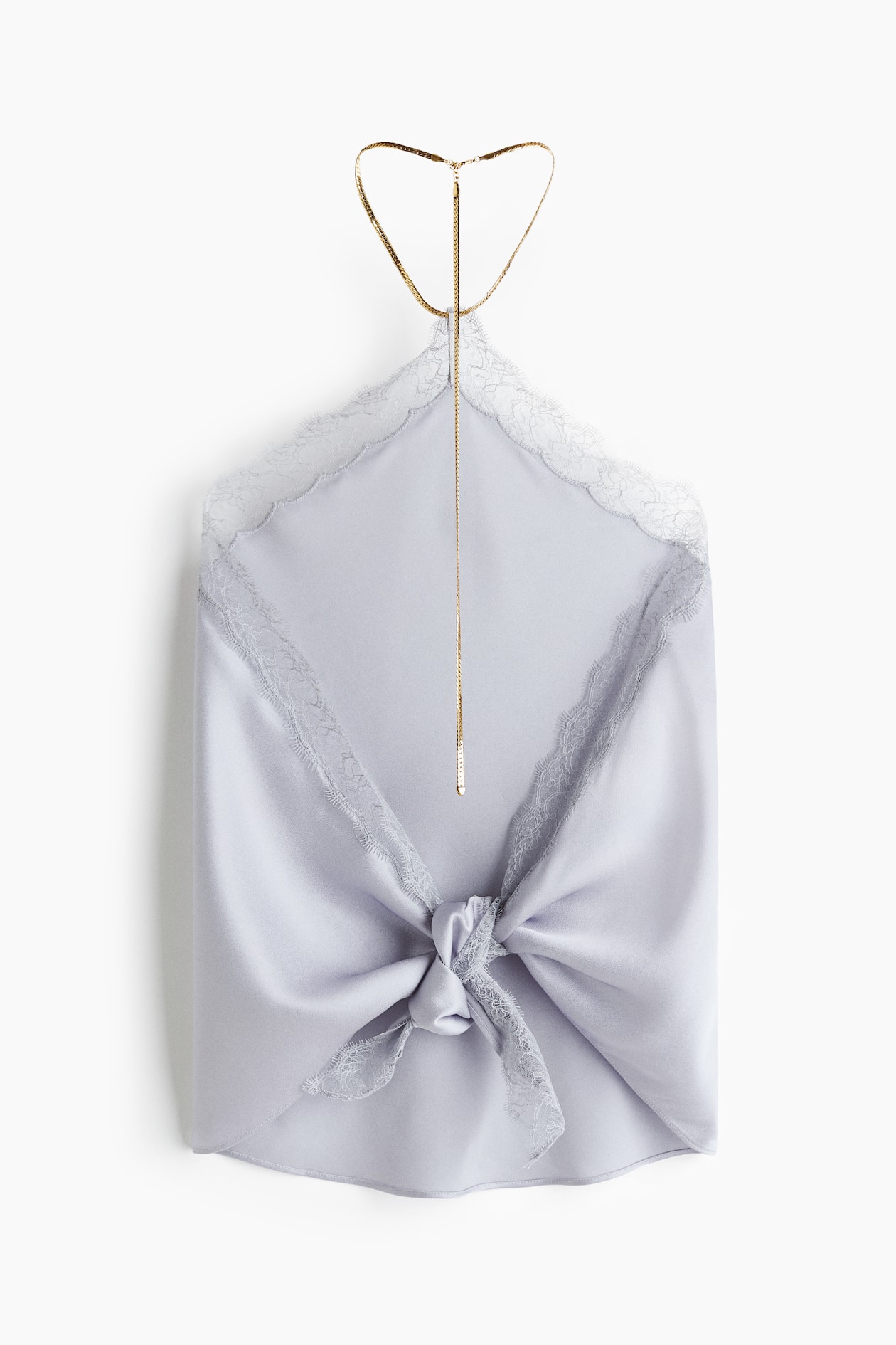 Lace-Trimmed Halterneck Top - image 5