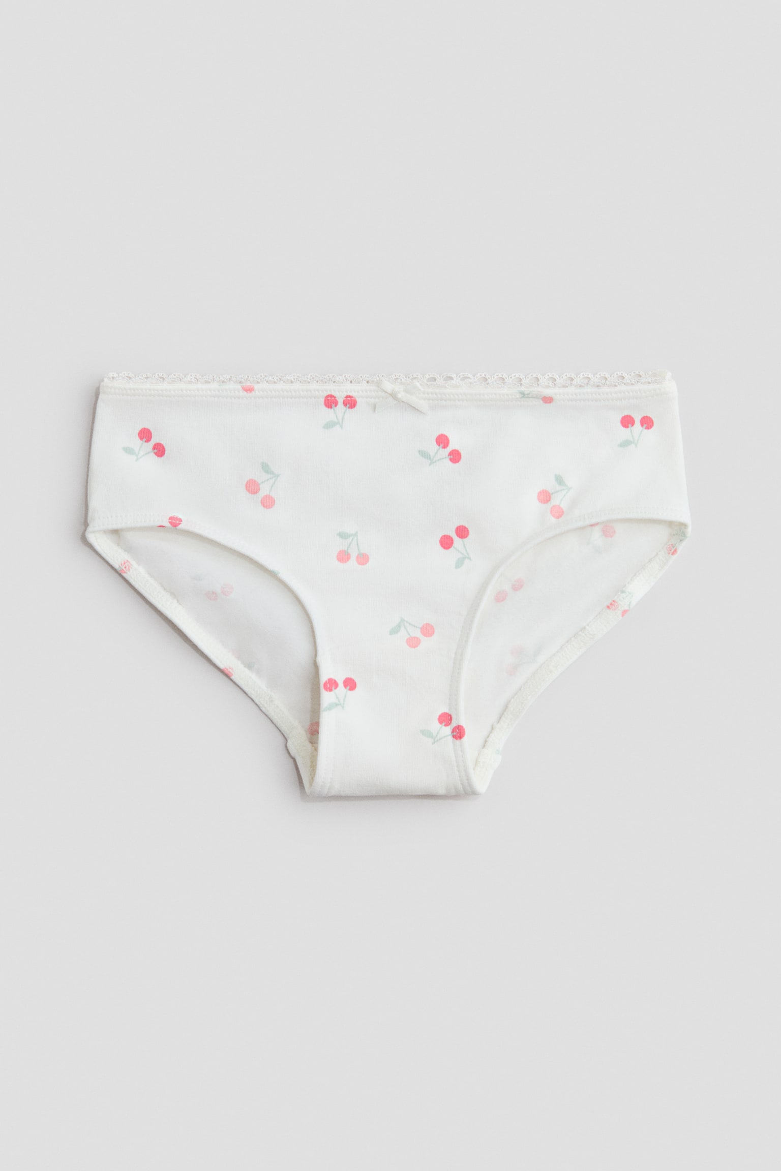 5-pack cotton briefs - Cream/Cherries/Cream/Floral - 2