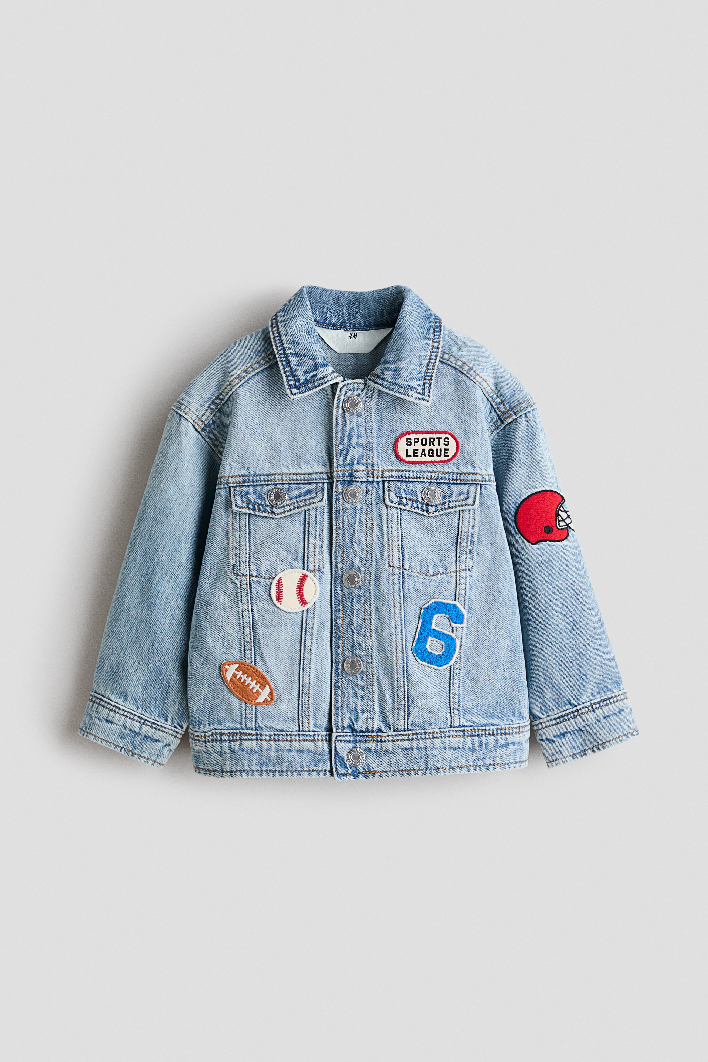 H & M - Jeansjacke mit Motivdetail - Blau - Kinder