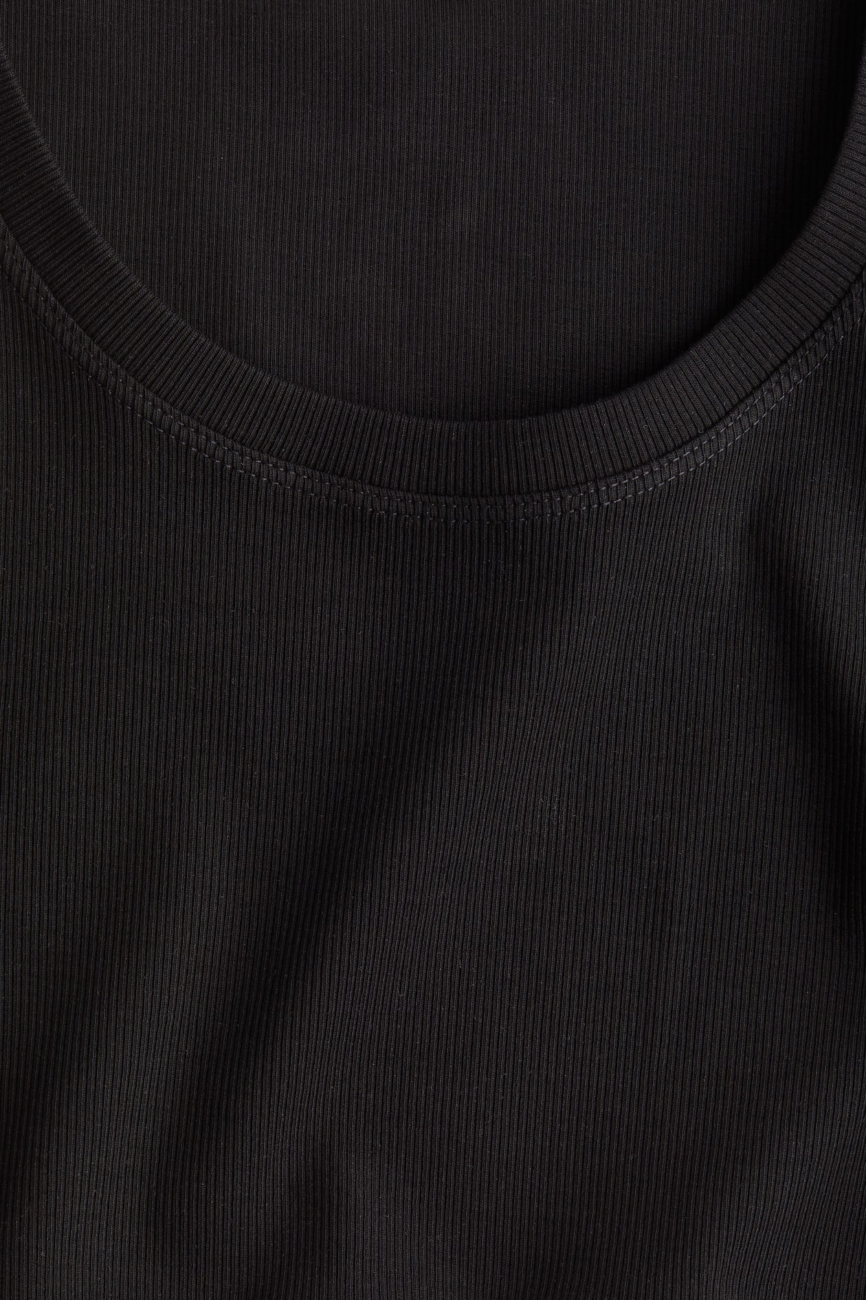 Cropped Ribbed Tank Top - image 4