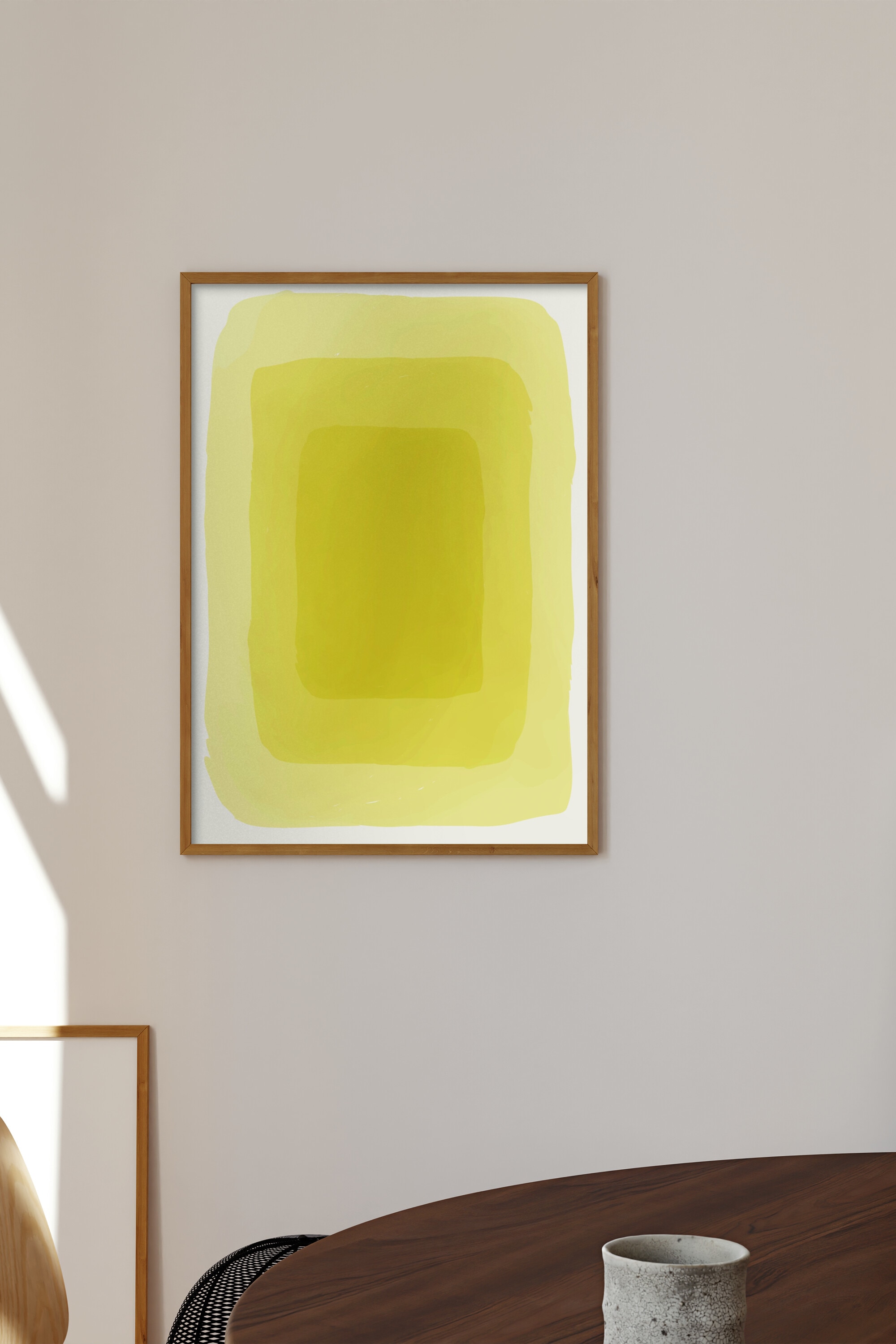 Jay Stanley - Yellow Watercolor Shapes #3 - Monivärinen