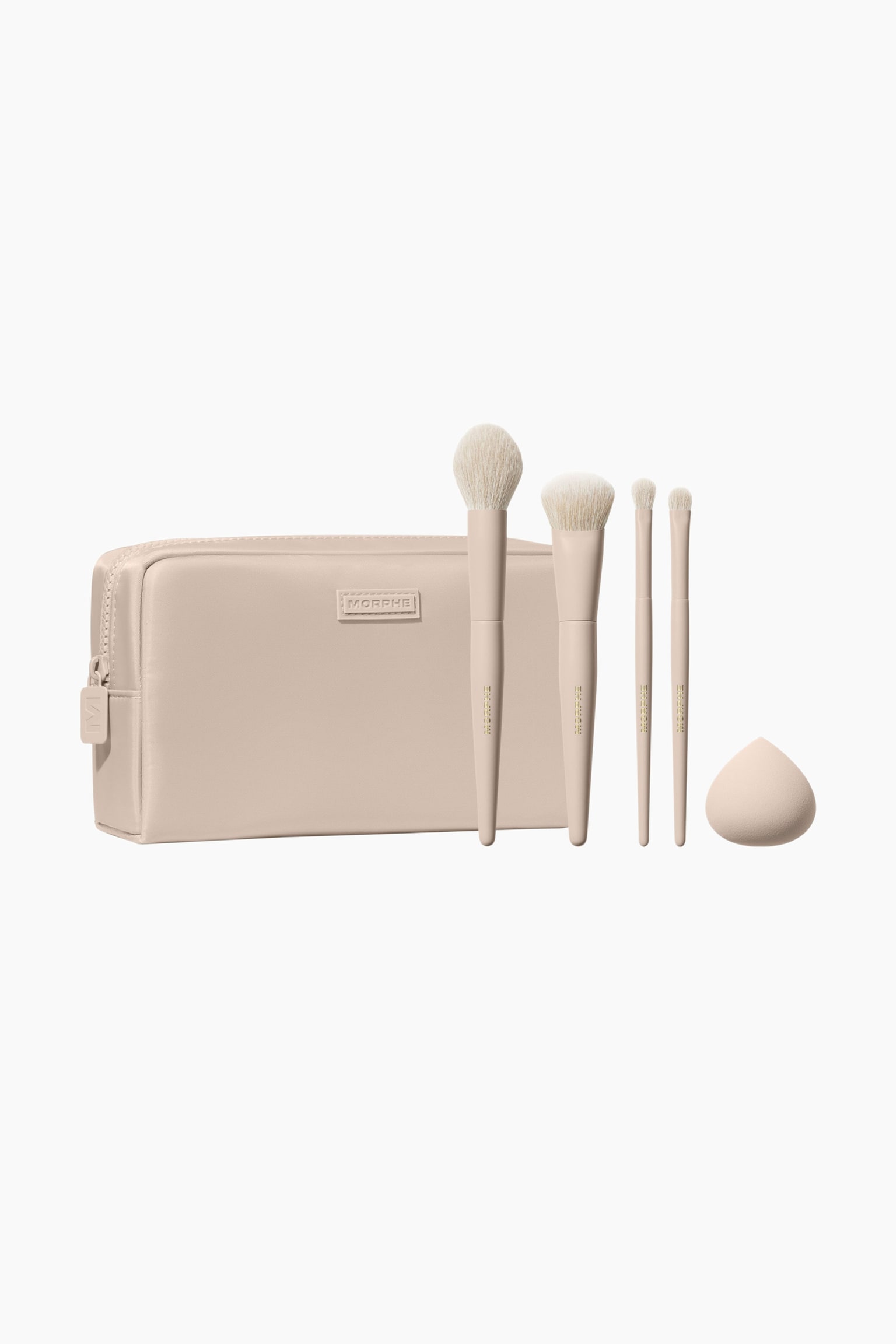 5-piece Face & Eye Brush Set - Oat Latte