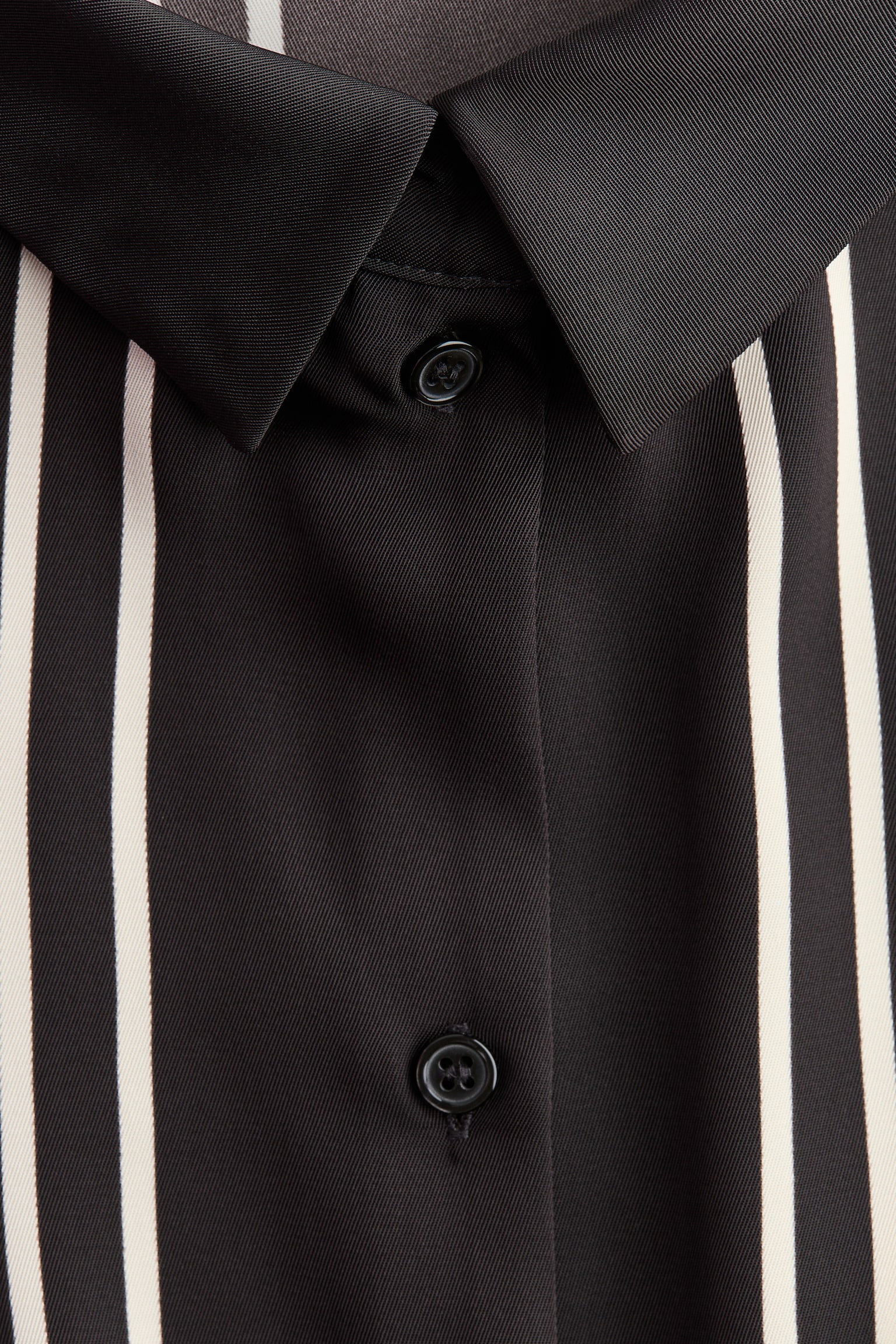 Camisa oversized - Café oscuro/Rayado - 4