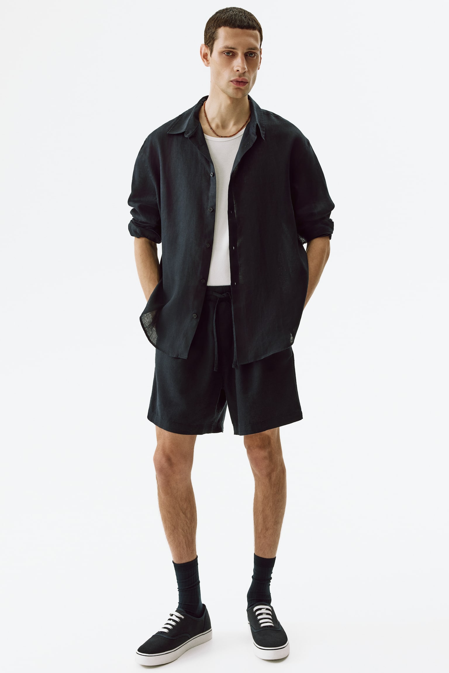 Camisa de lino Relaxed Fit - 4