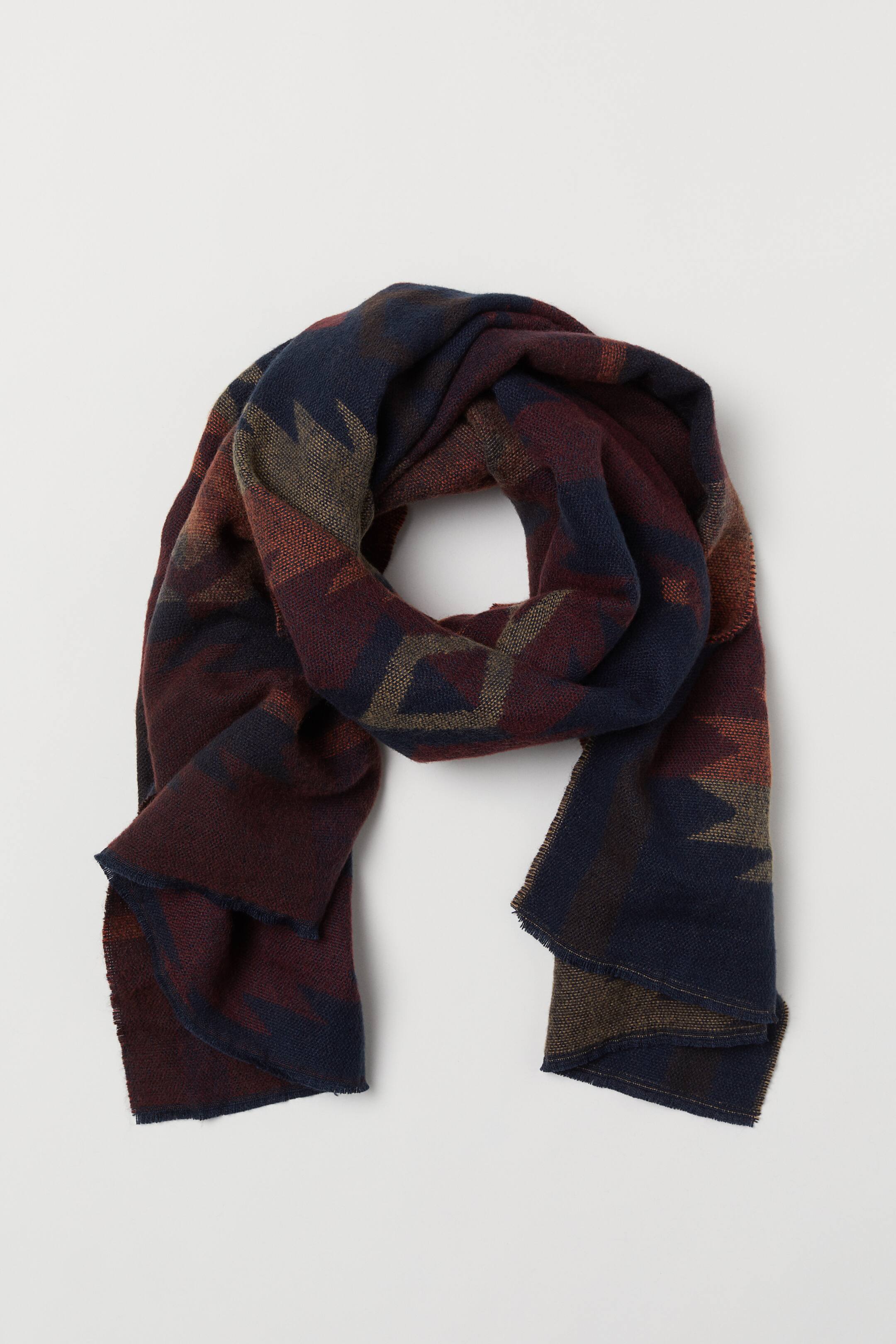 Nagyobb kép megtekintése: Mintás sál - Sötétkék/mintás - FÉRFI | H&M HU 2