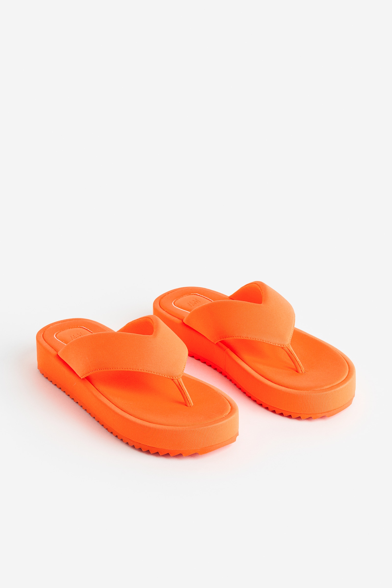 Flatform Thongs - Bright orange/Dark purple/Bright green - 2