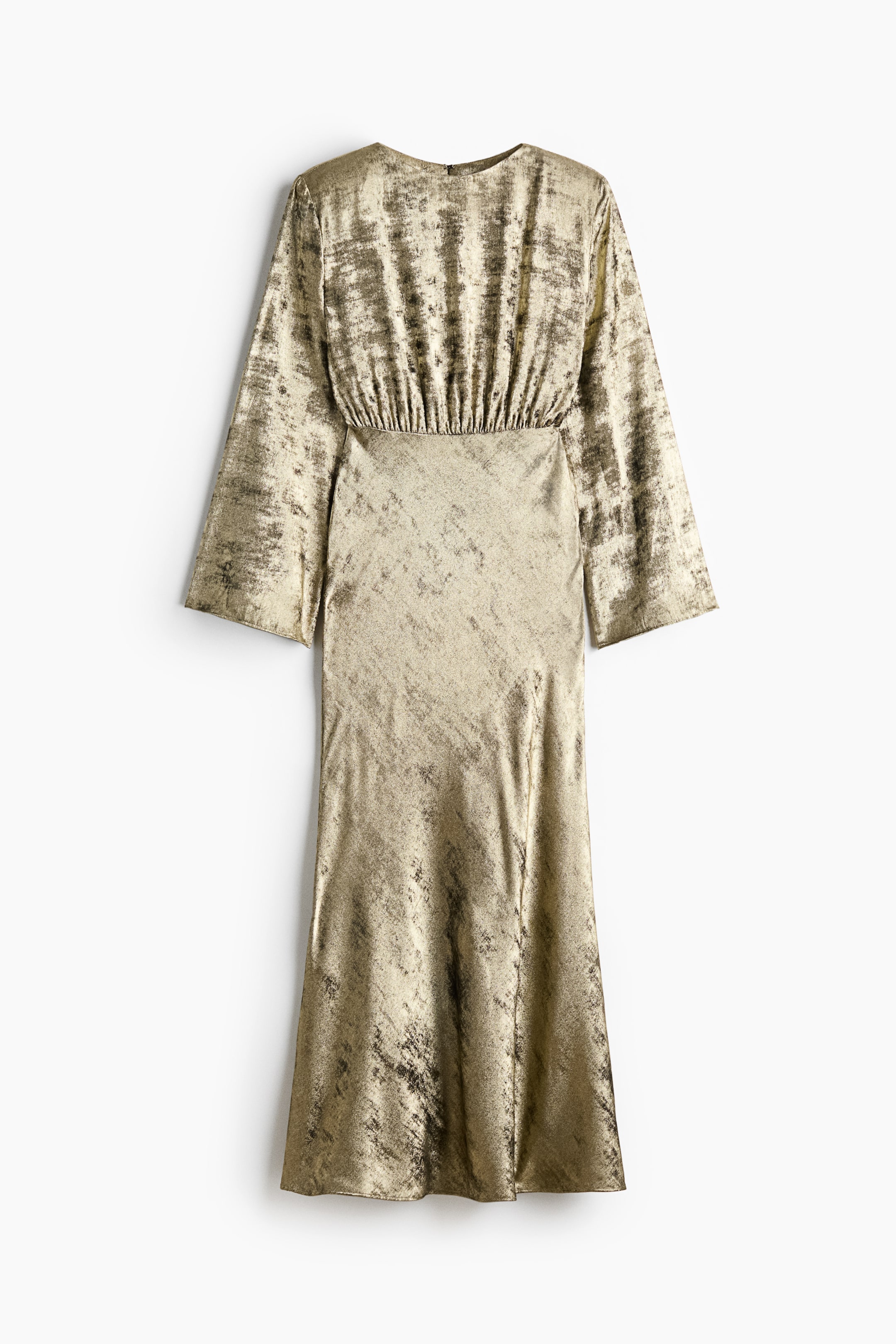 View larger image: Shoulder-pad dress - Gold-coloured - Ladies | H&M 1
