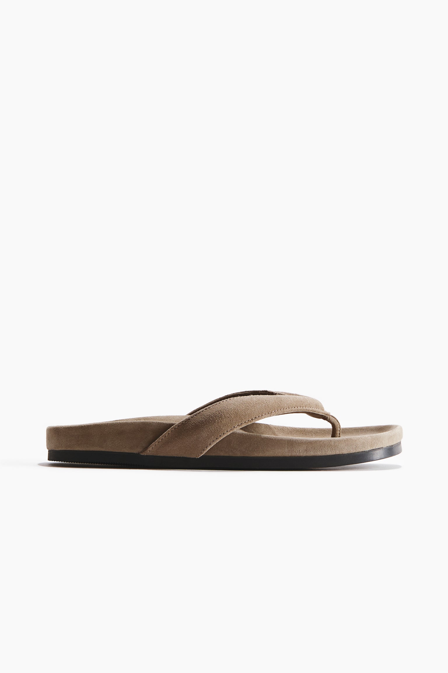 Leather flip-flops - Mole/Dark brown - 4