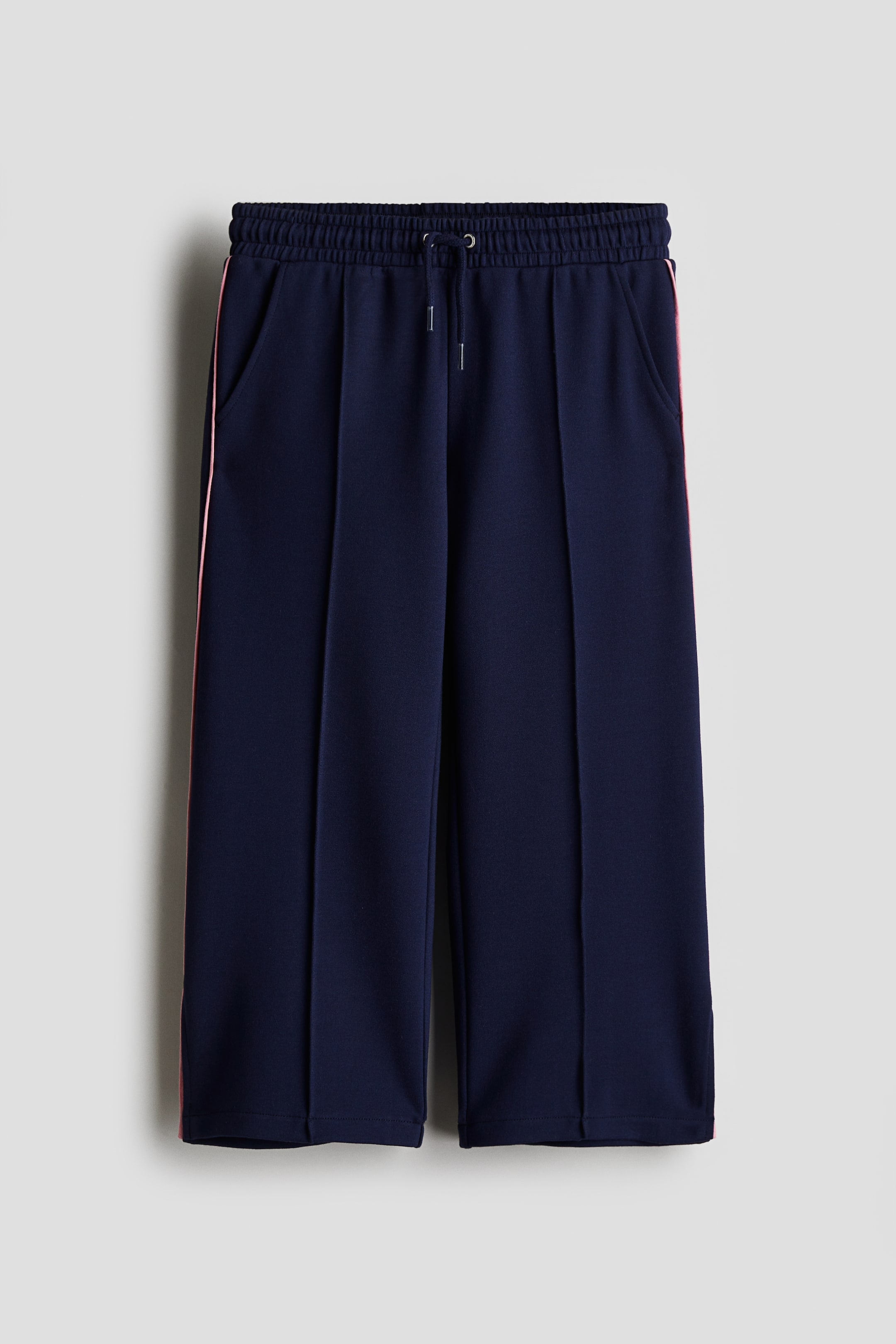 Wide-Leg Creased Pants