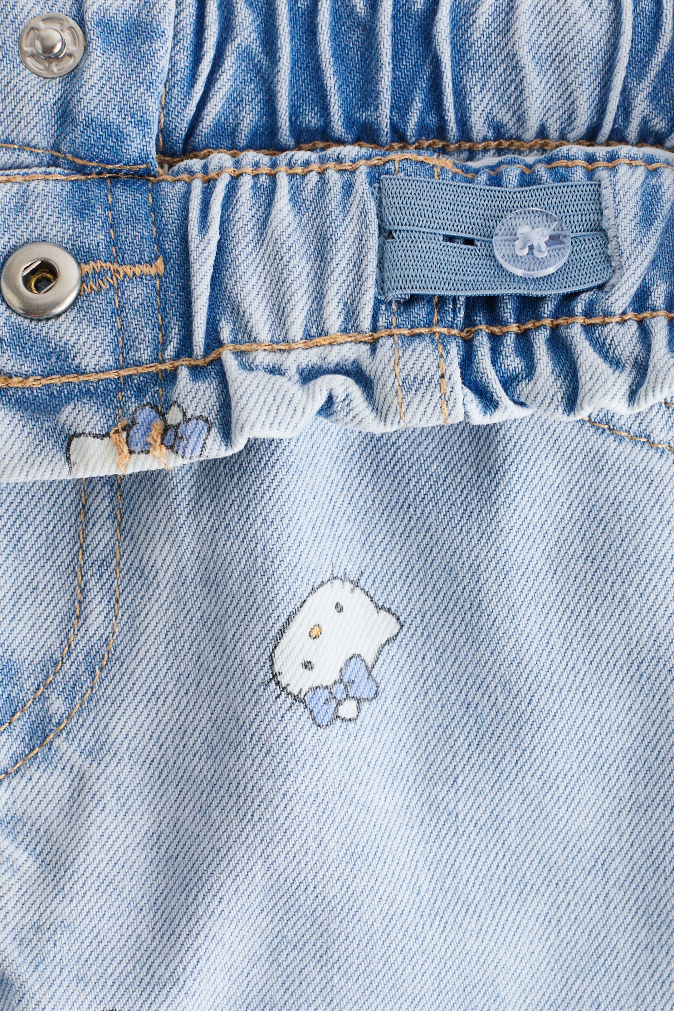 Short en denim Coupe Flottante