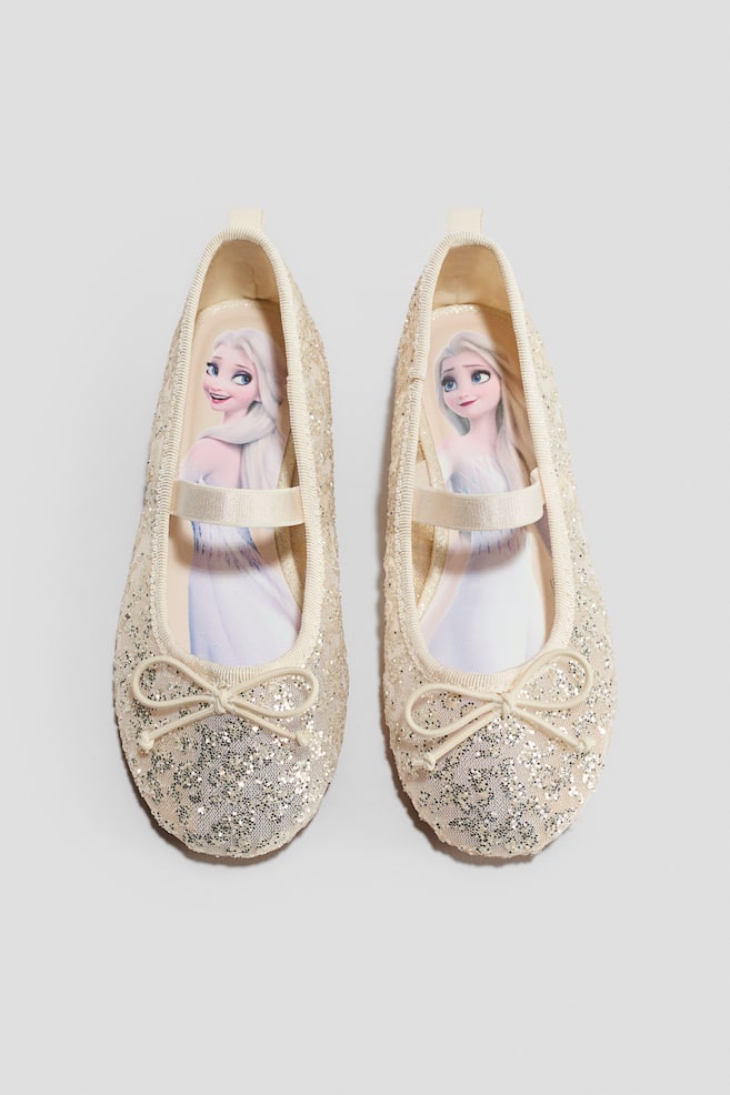 Ballerines pailletées - Beige/La Reine des neiges/Rose clair/Hello Kitty - 1