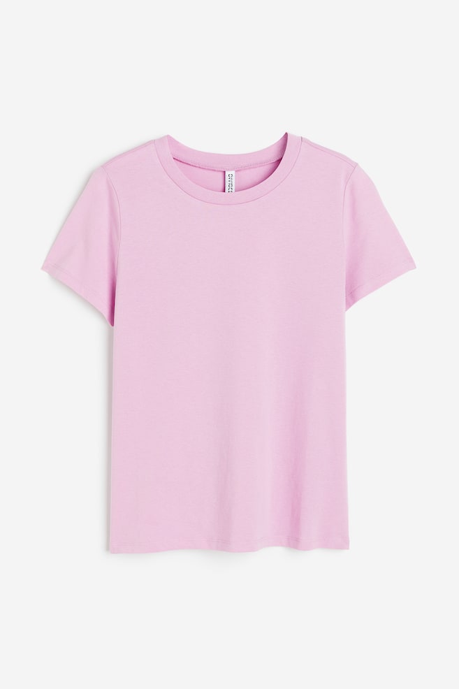 Fitted T-shirt - Light pink/White/Green/Light blue/dc - 2