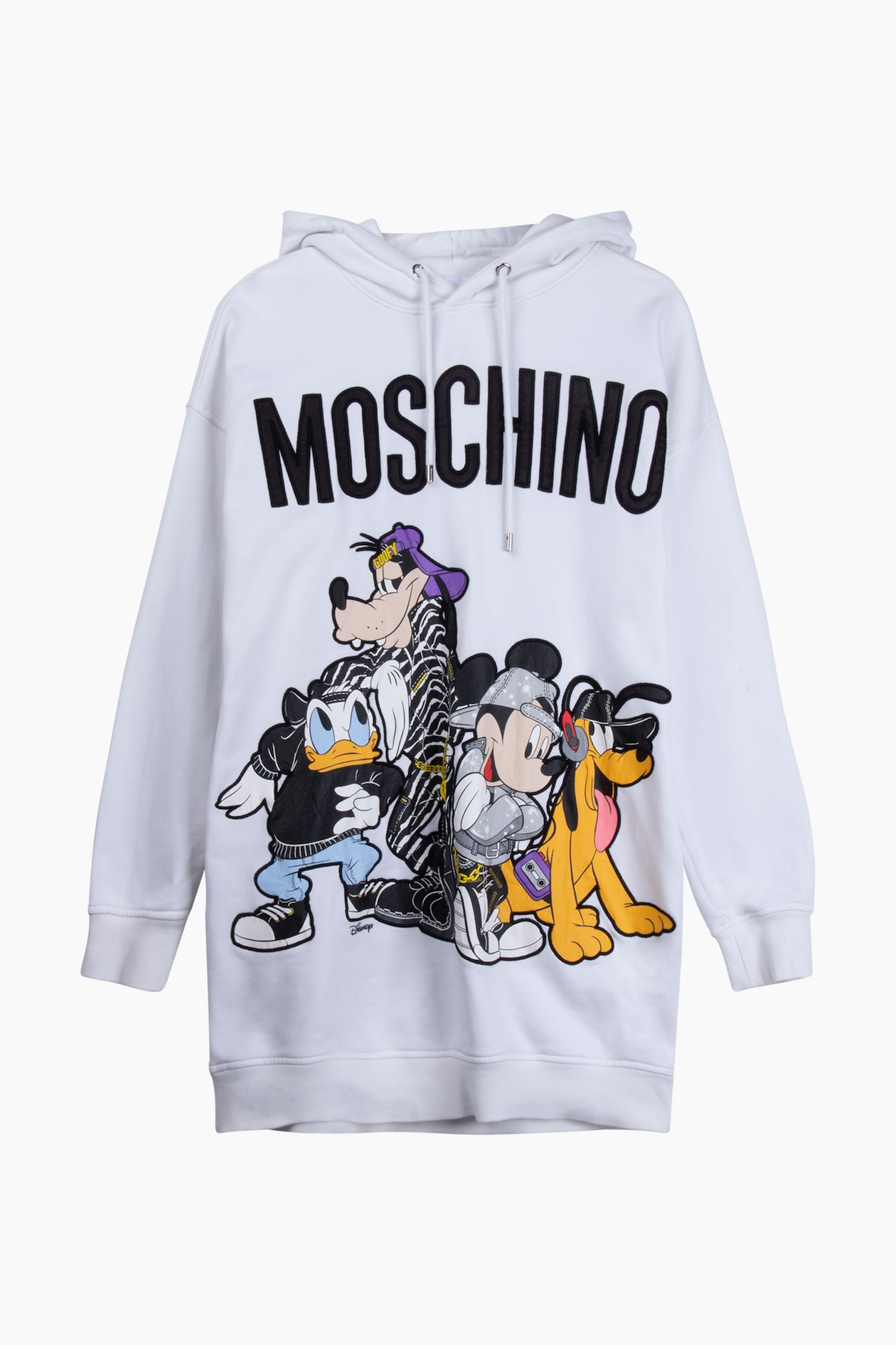 MOSCHINO [tv] H&M Kapuzenshirt Größe M Weiß PRE-LOVED Ladies H&M DE