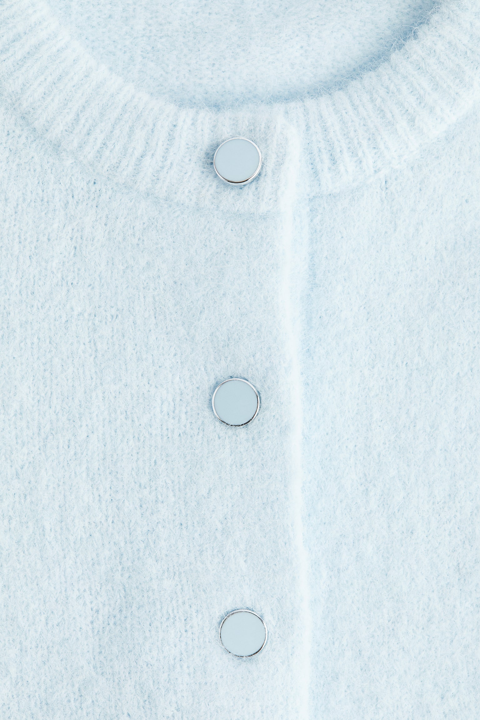 Cardigan - Bleu clair/Brun foncé/Blanc - 5