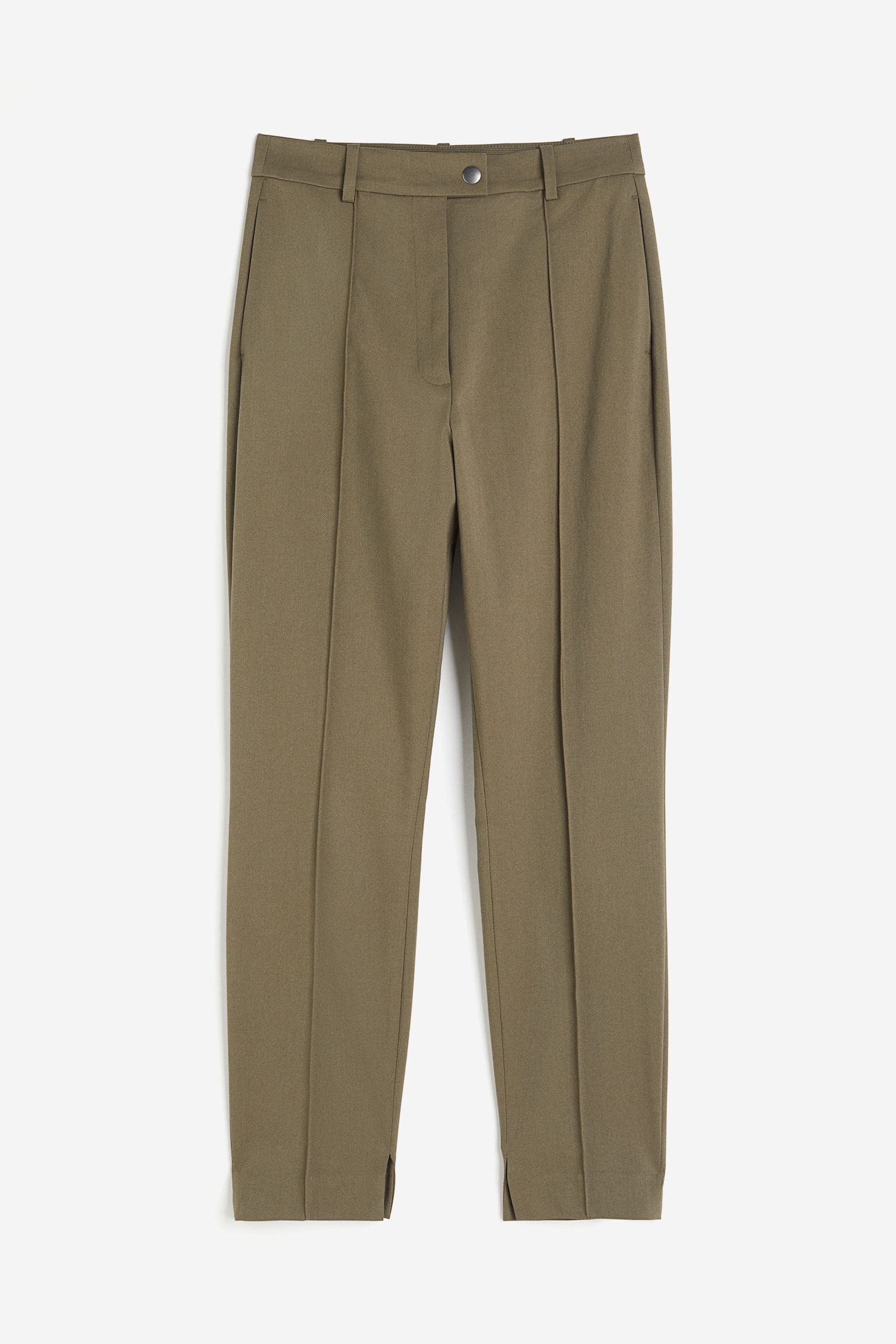 Tailored trousers - Dark khaki green/Dark grey - 2