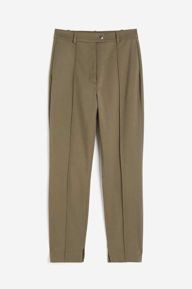 Tailored trousers - Dark khaki green/Dark grey/Black - 2