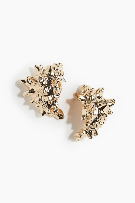 Серьги H&M Seashell-Shaped, цвет: Золотой