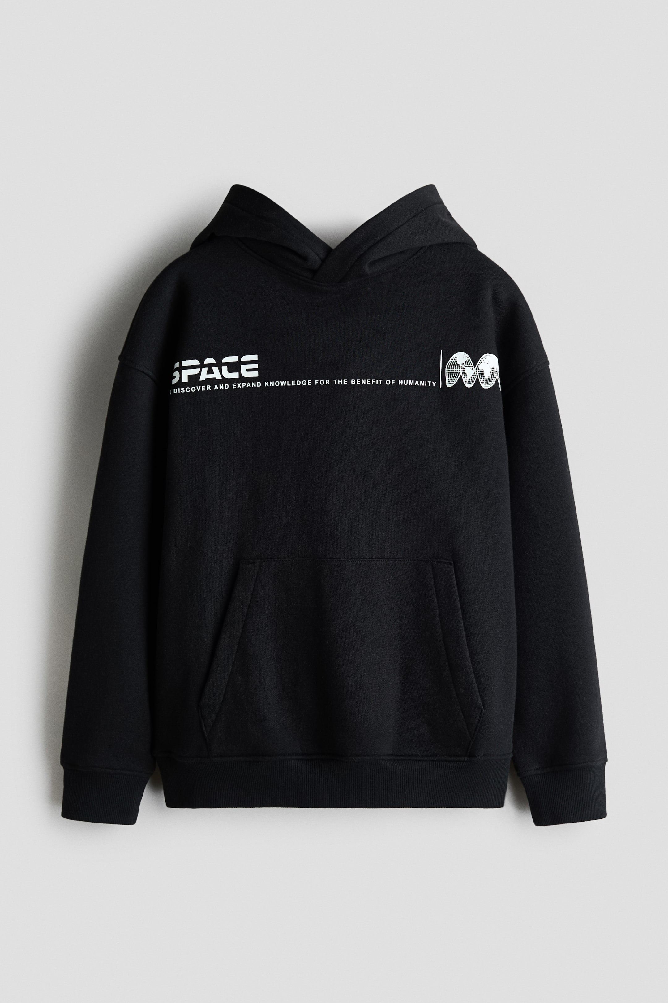 View larger image: Printed brushed-inside hoodie - Navy blue/NASA - Kids | H&M 1