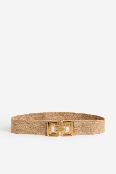 Braided waist belt - Dark beige - Ladies | H&M GB