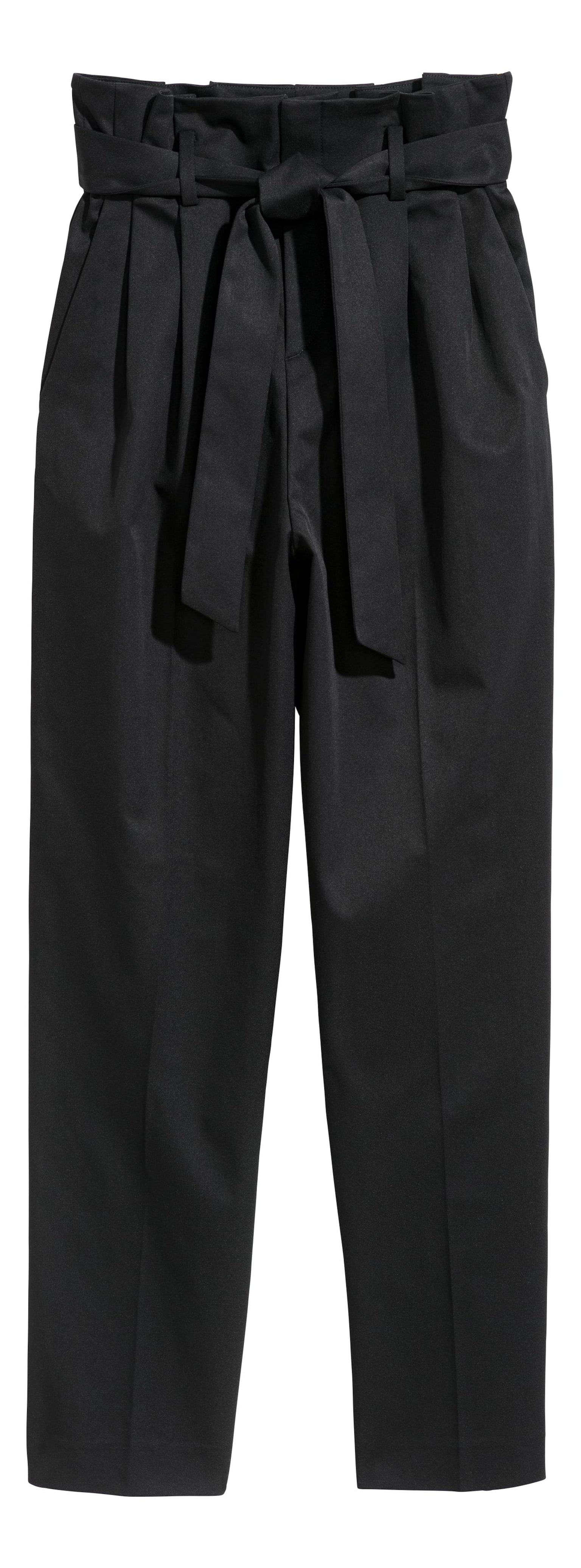 Paper bag trousers - Black - 1